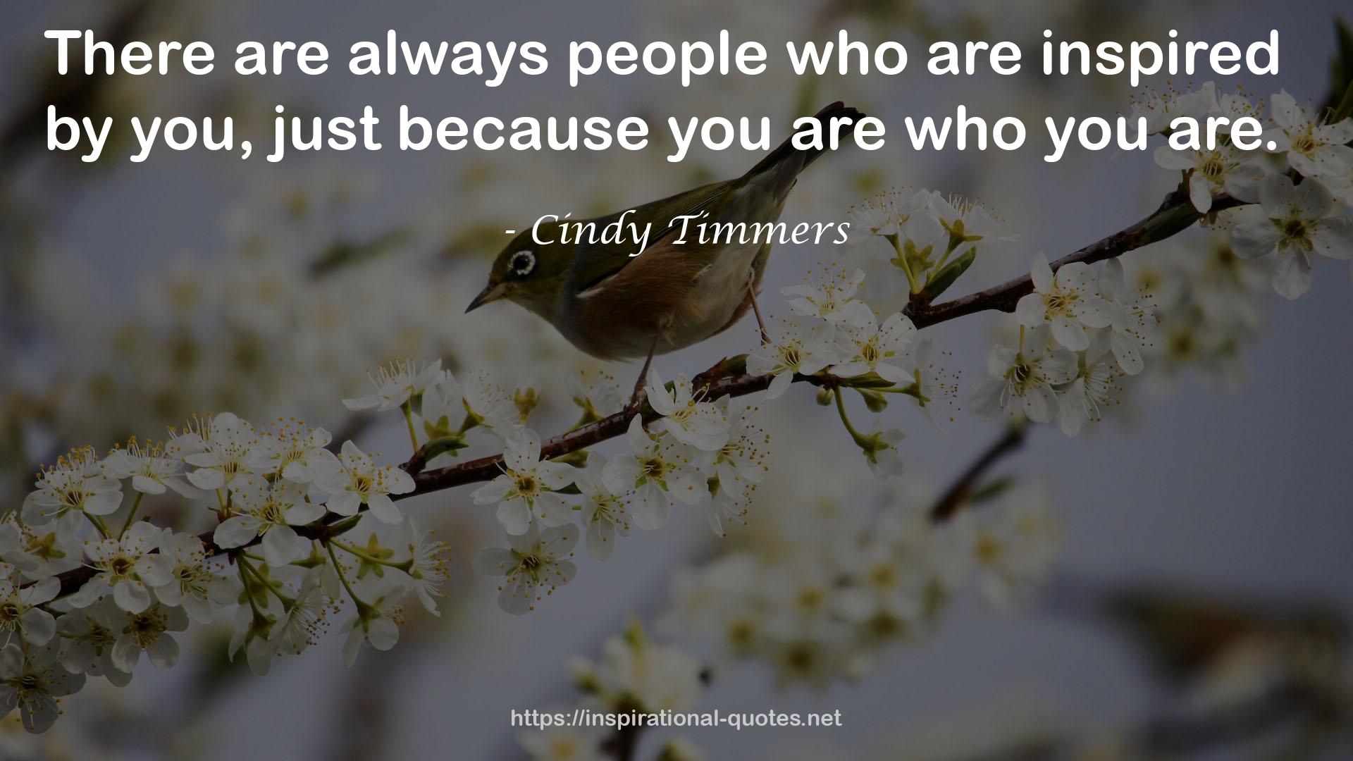 Cindy Timmers QUOTES