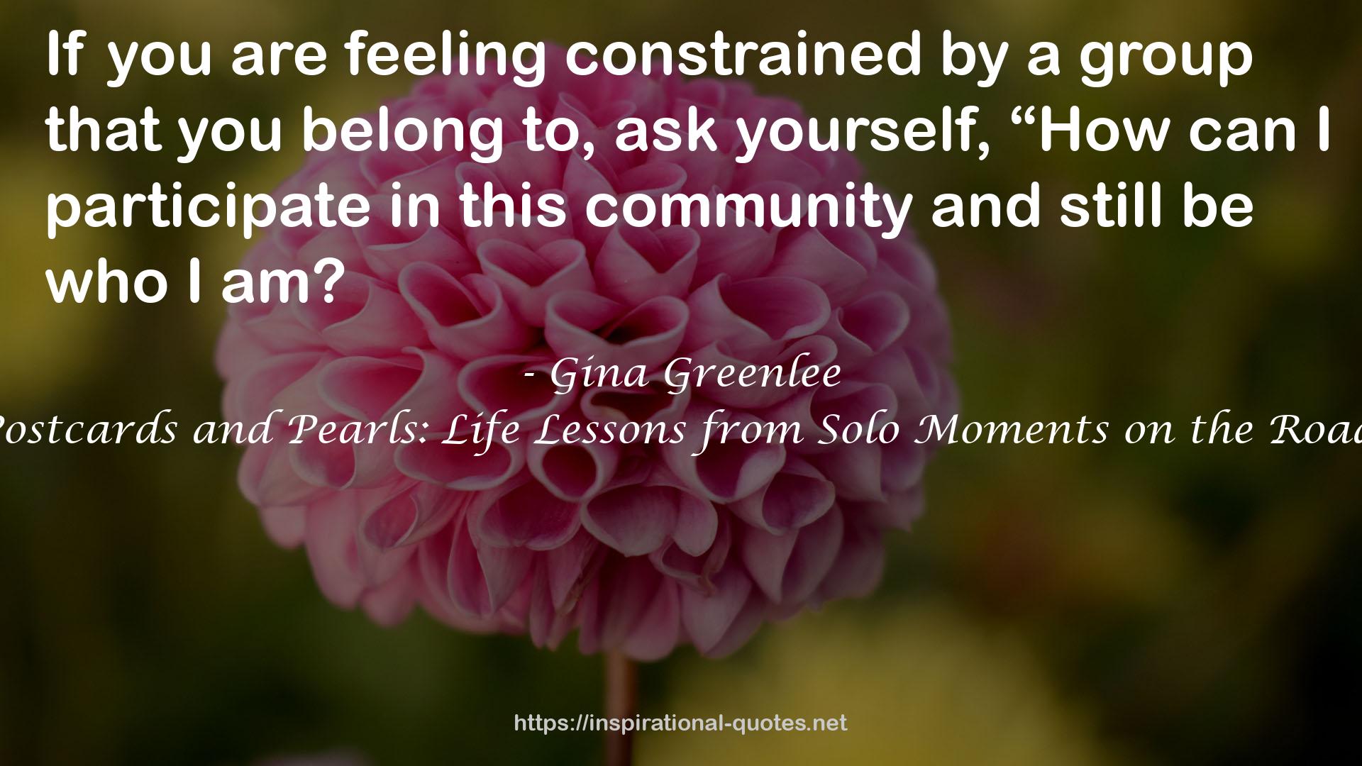 Gina Greenlee QUOTES