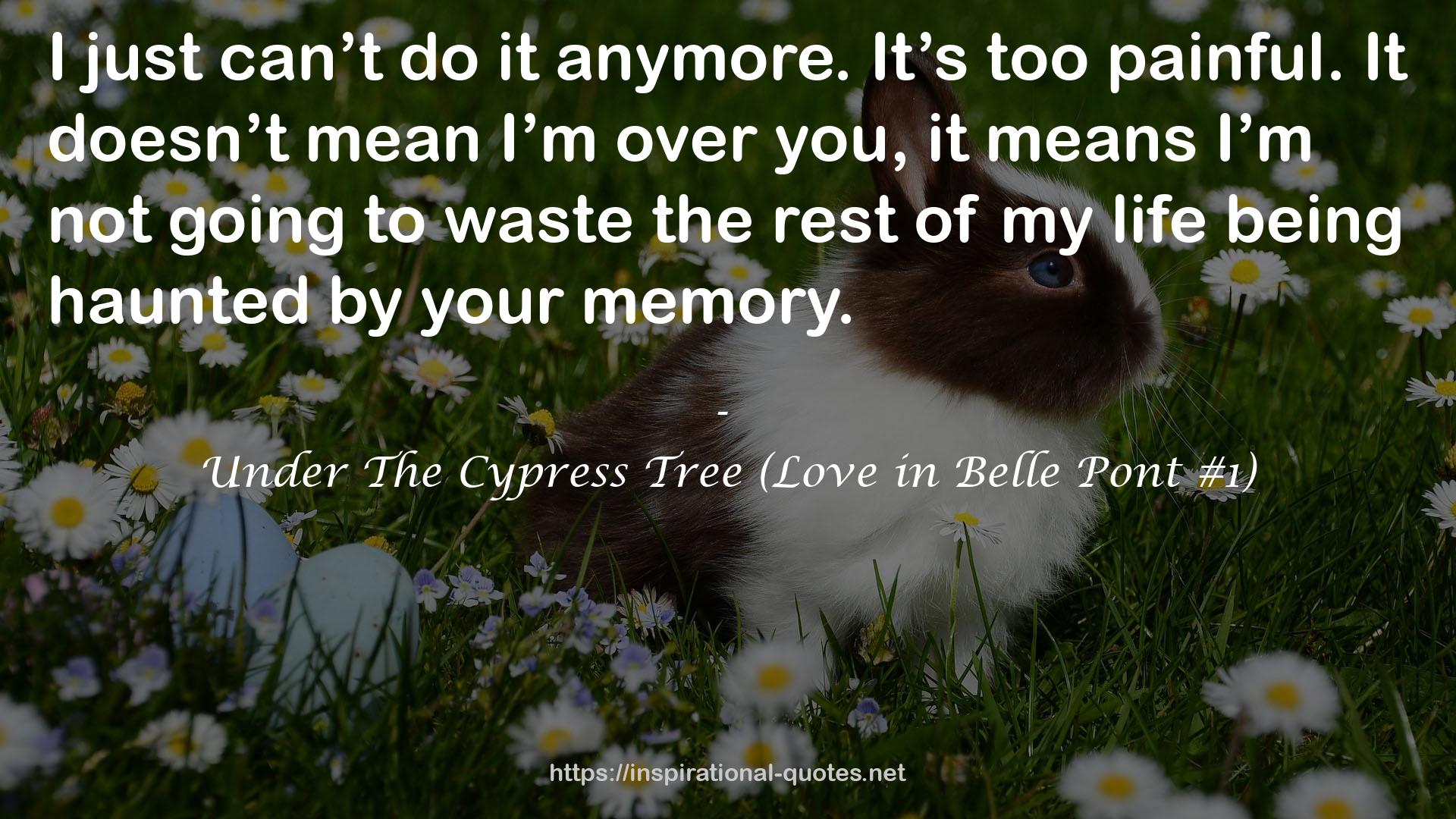 Under The Cypress Tree (Love in Belle Pont #1) QUOTES