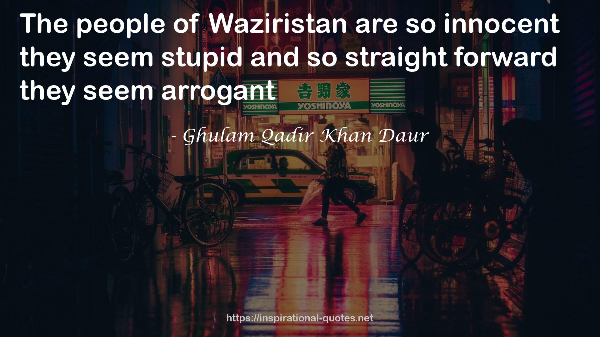 Waziristan  QUOTES