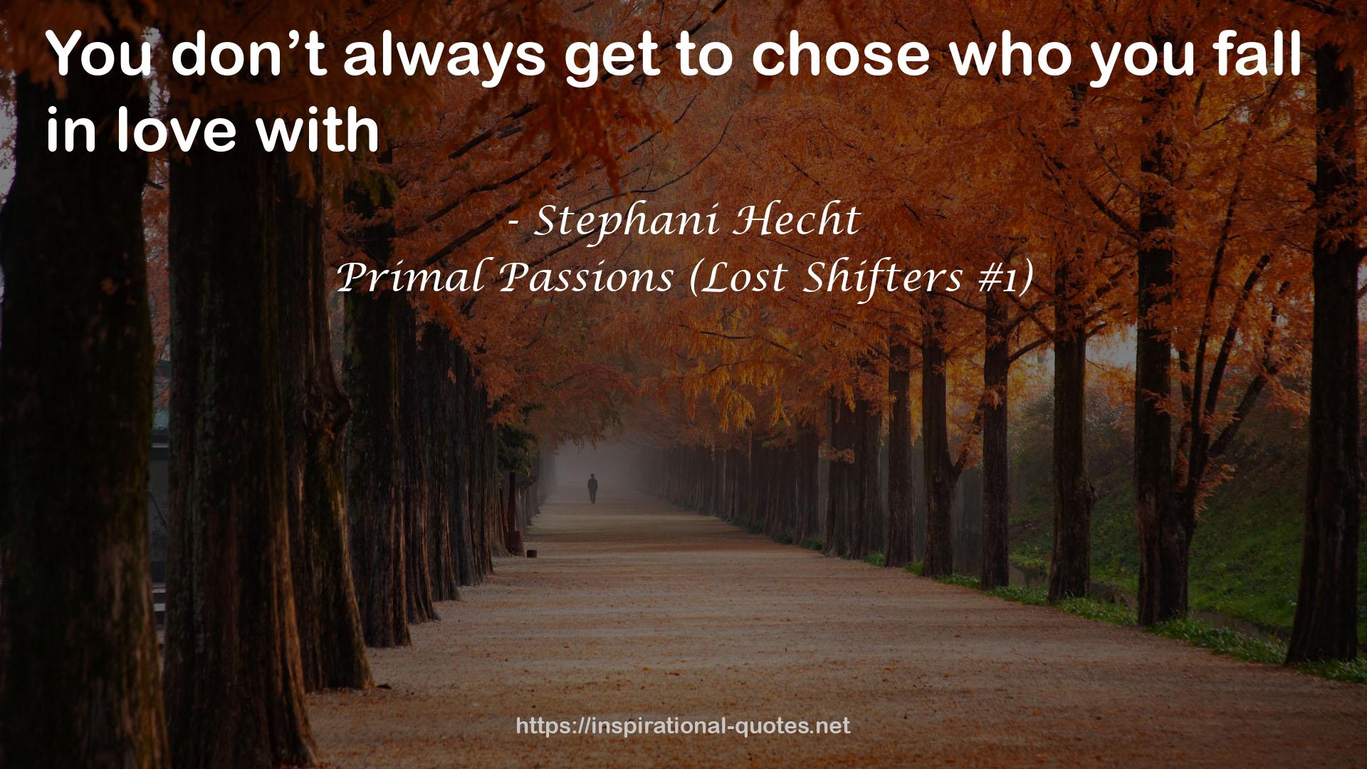 Primal Passions (Lost Shifters #1) QUOTES