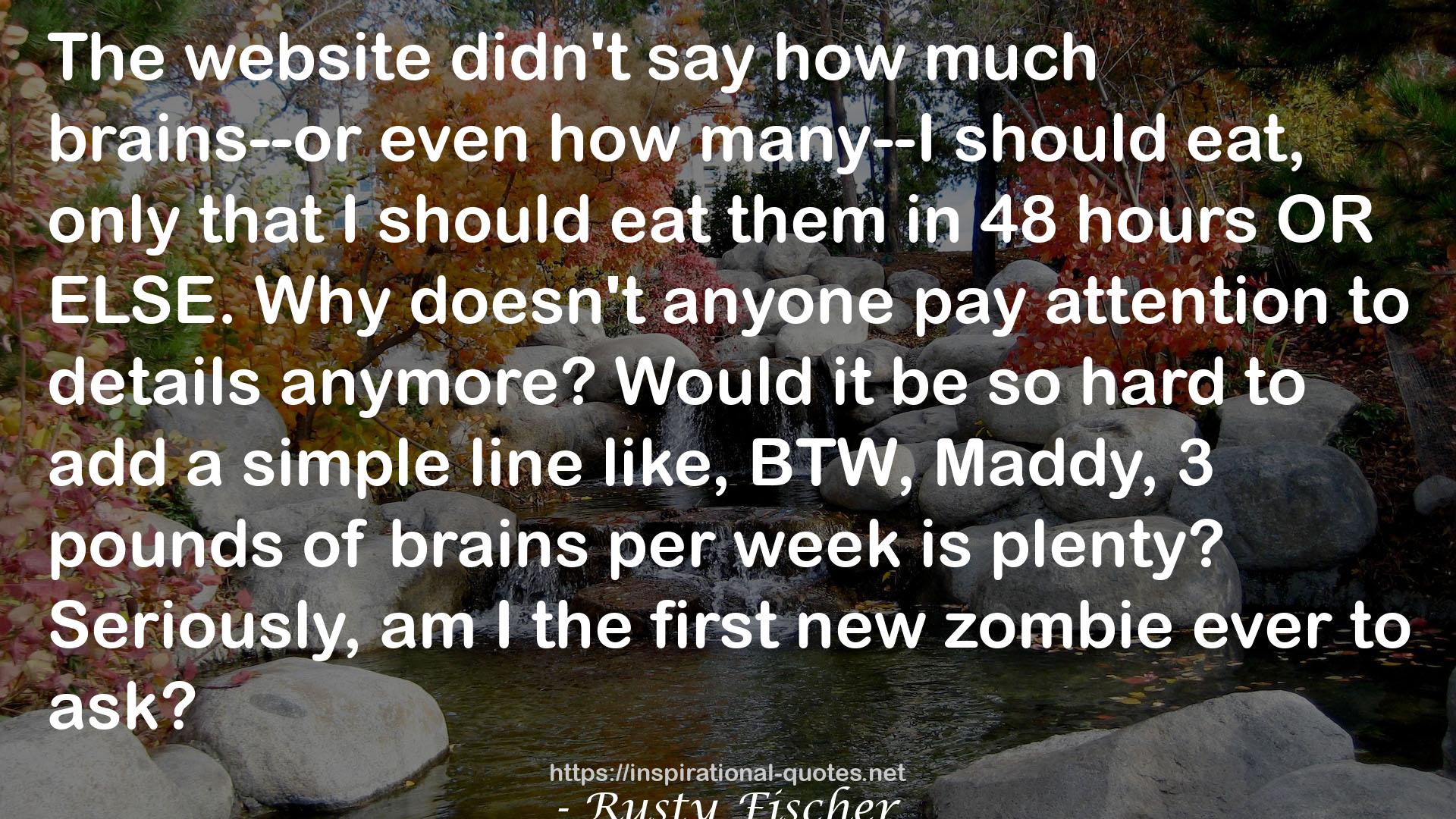 the first new zombie  QUOTES