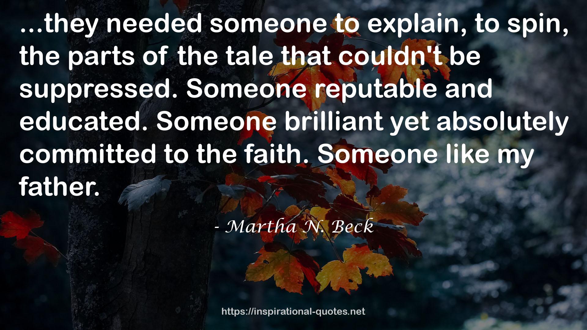 Martha N. Beck QUOTES