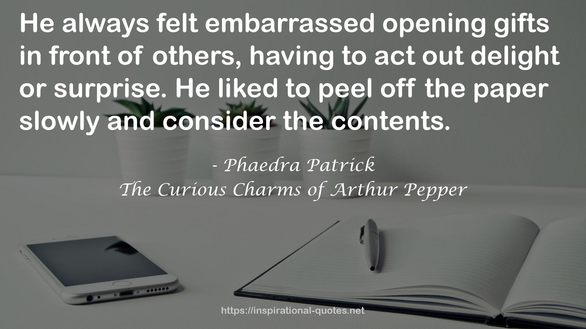The Curious Charms of Arthur Pepper QUOTES