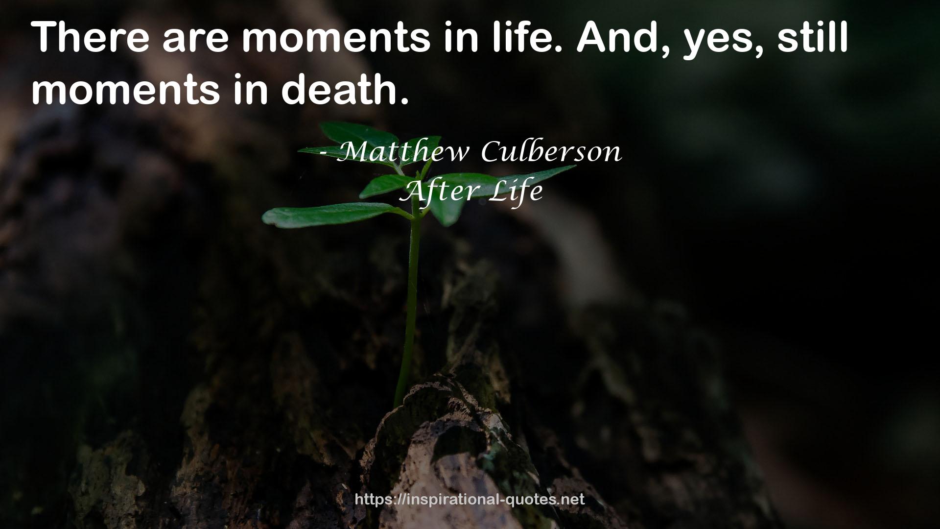 And, yes, still moments  QUOTES