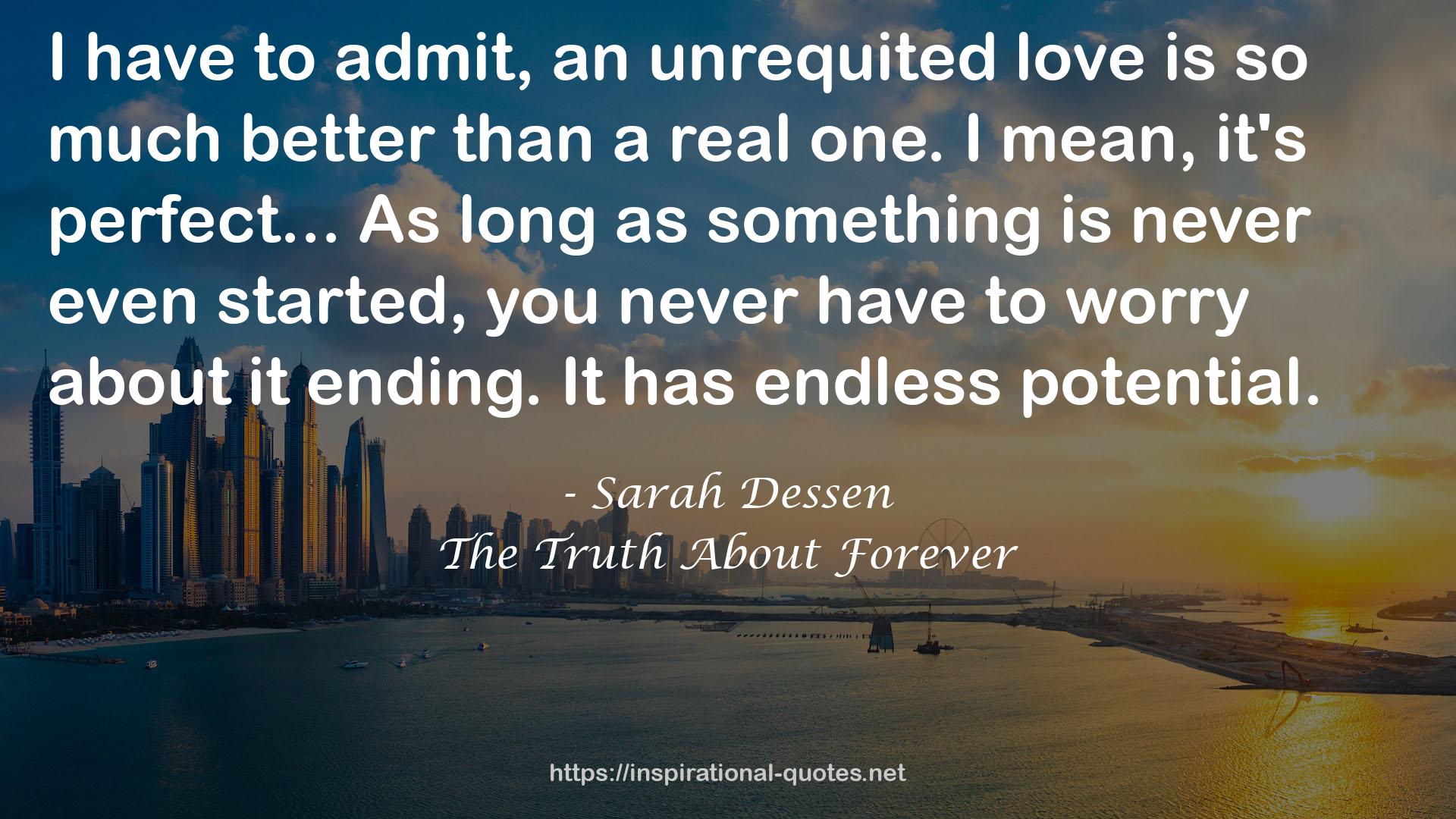 an unrequited love  QUOTES