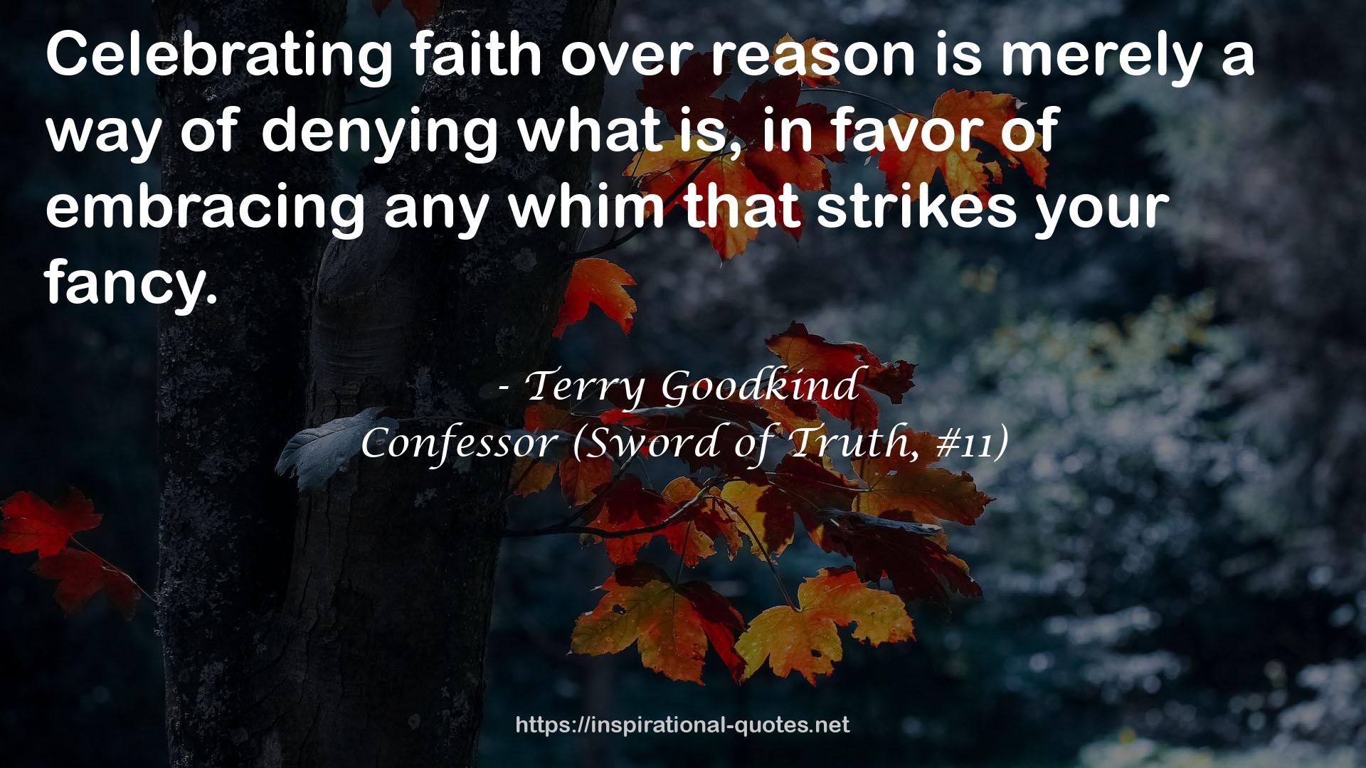 Confessor (Sword of Truth, #11) QUOTES