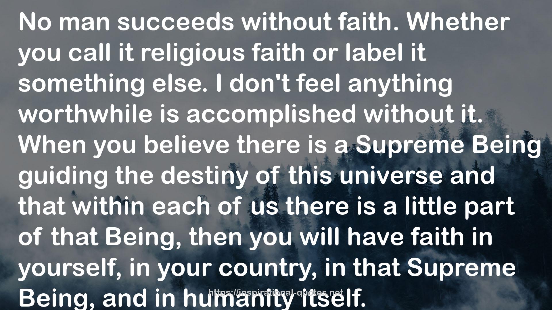 religious faith  QUOTES