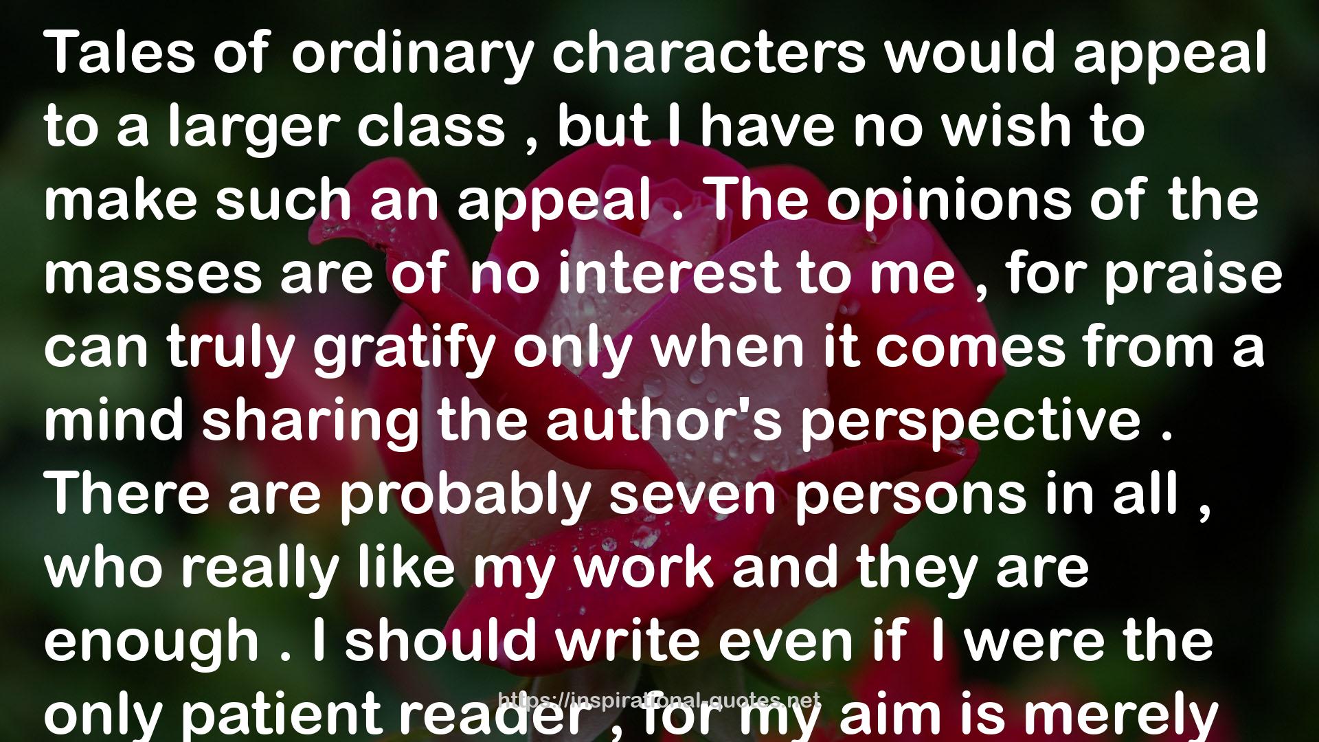 ordinary characters  QUOTES