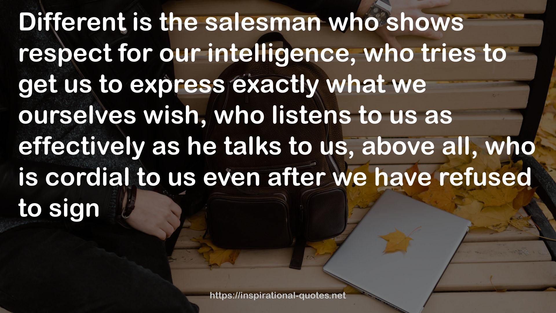 salesman  QUOTES