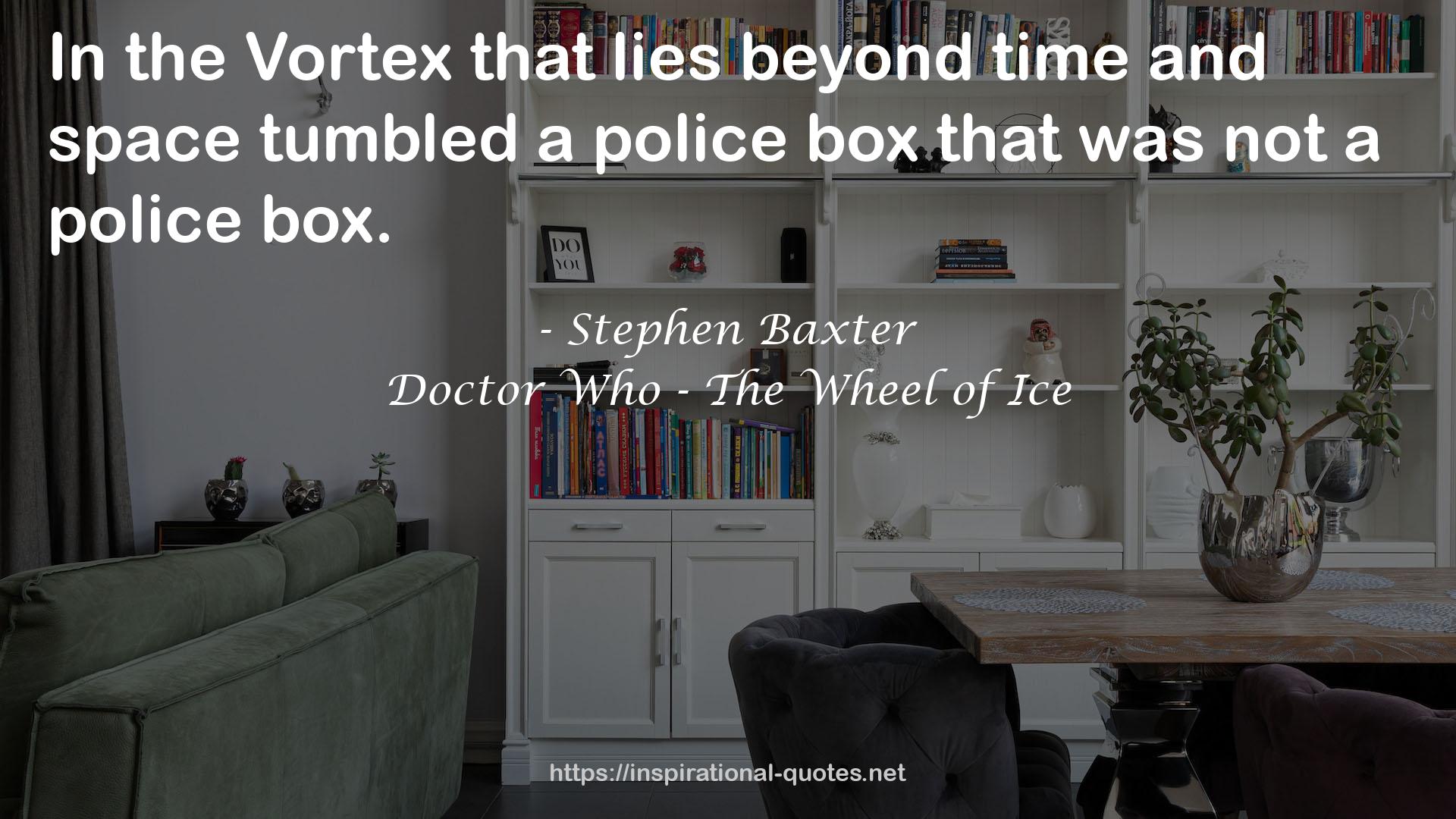 a police box  QUOTES