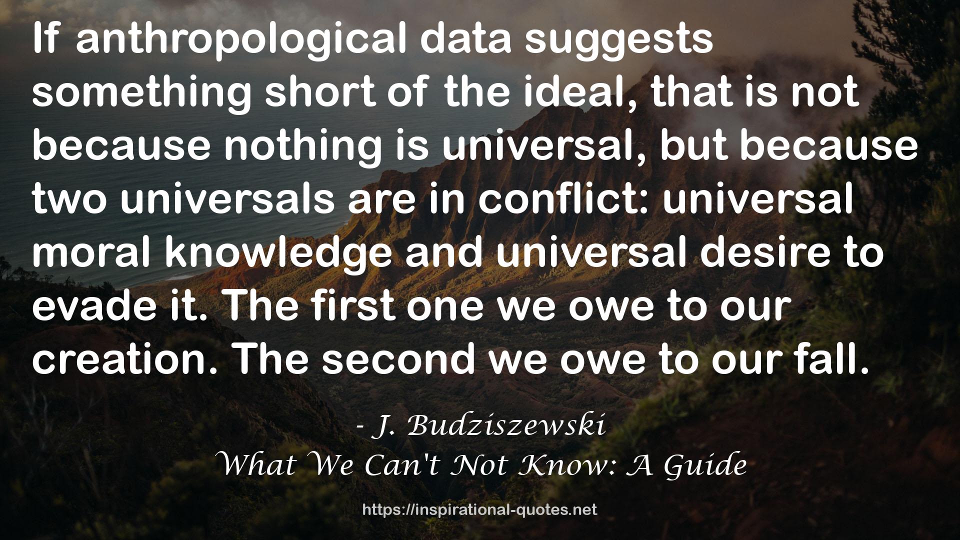 anthropological data  QUOTES