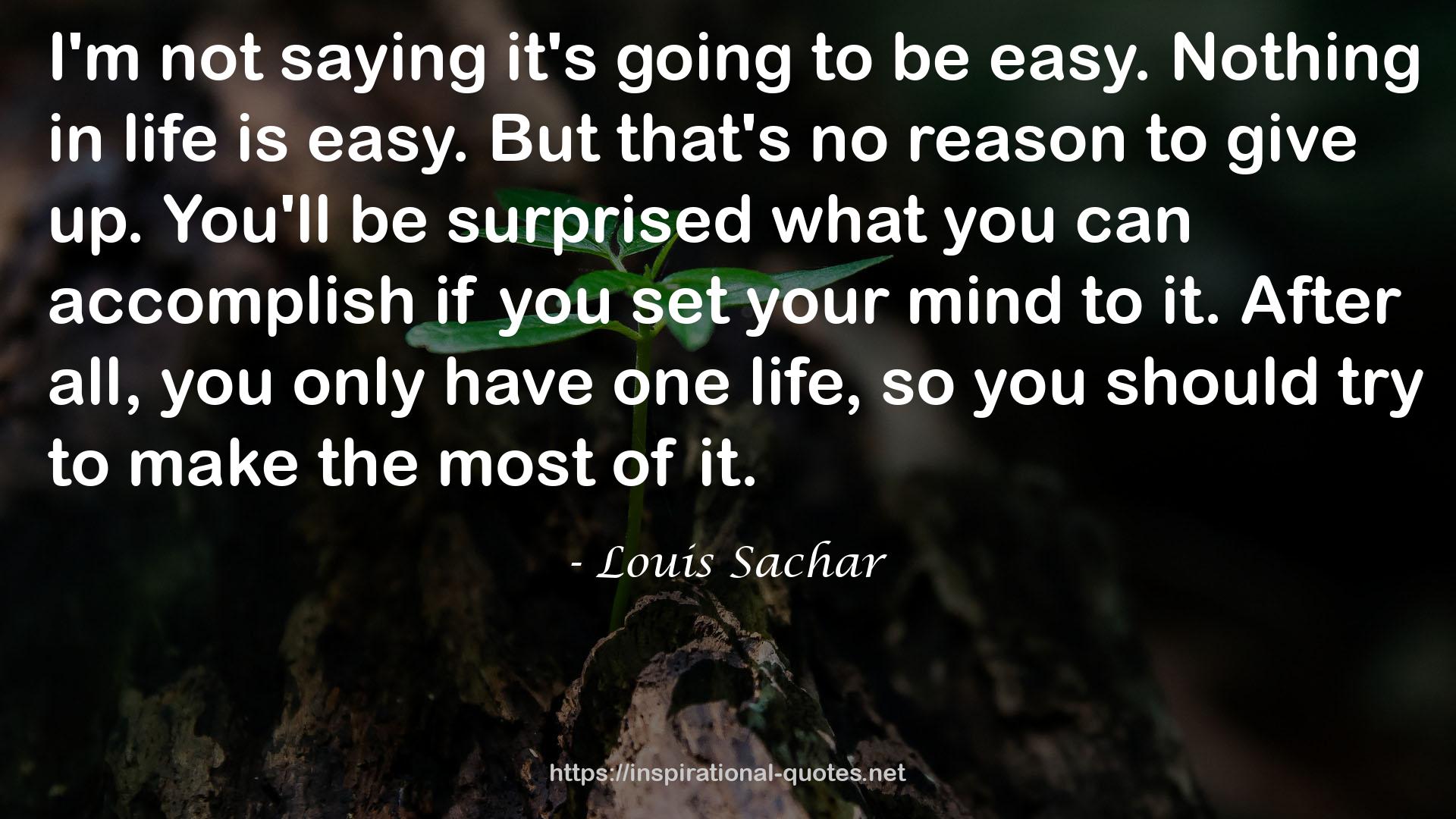 Louis Sachar QUOTES