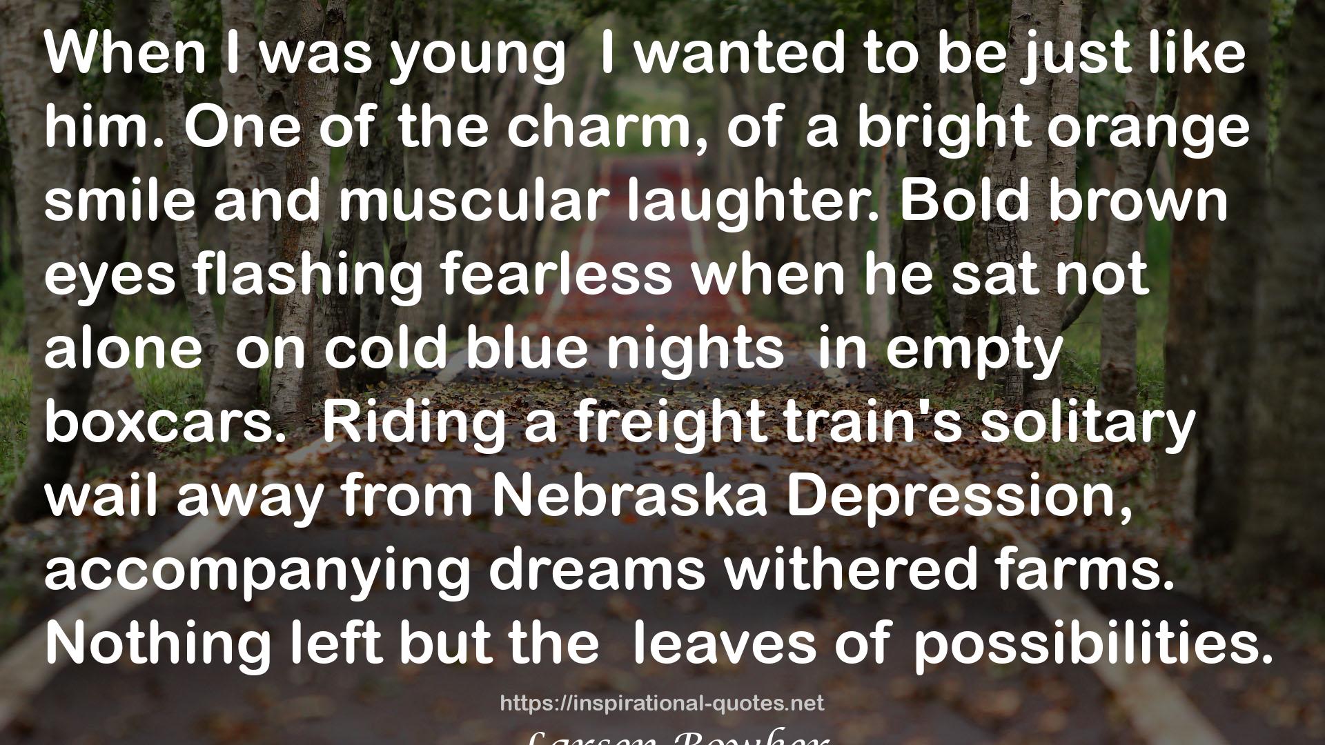 cold blue nights  QUOTES