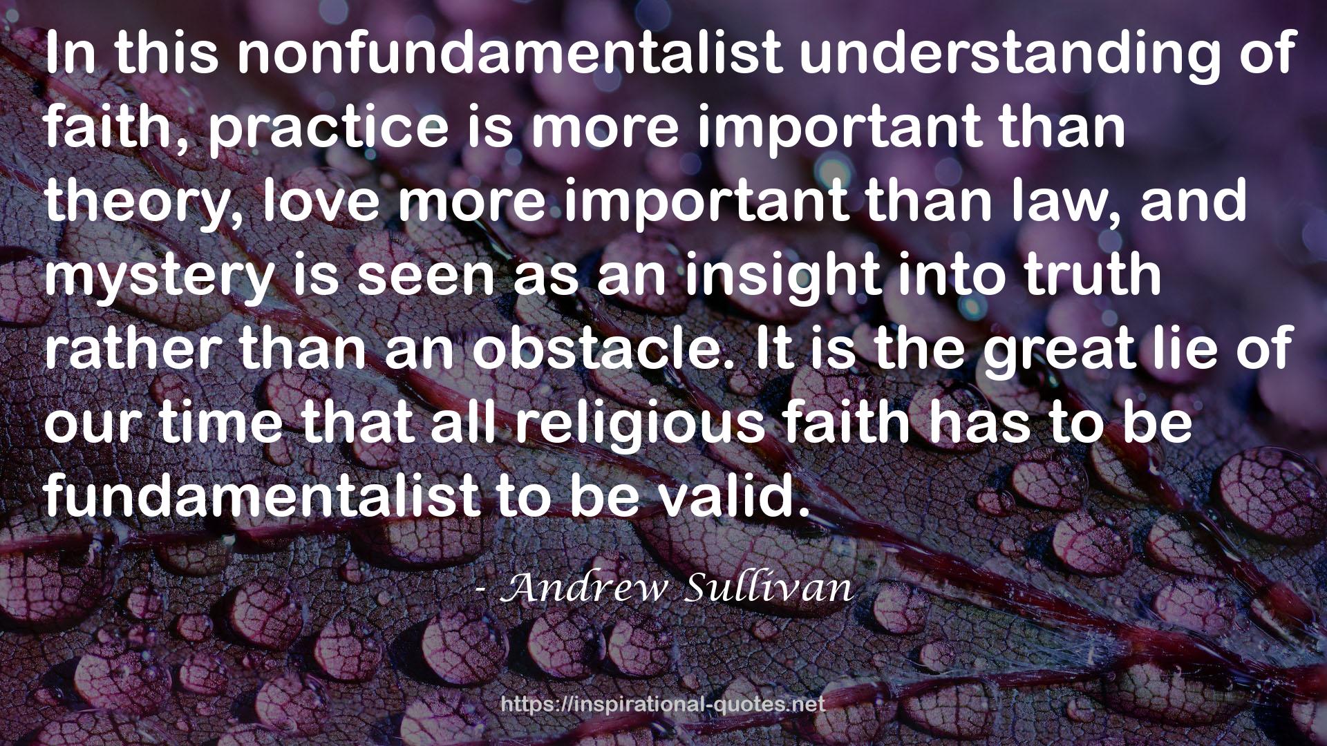 Andrew Sullivan QUOTES