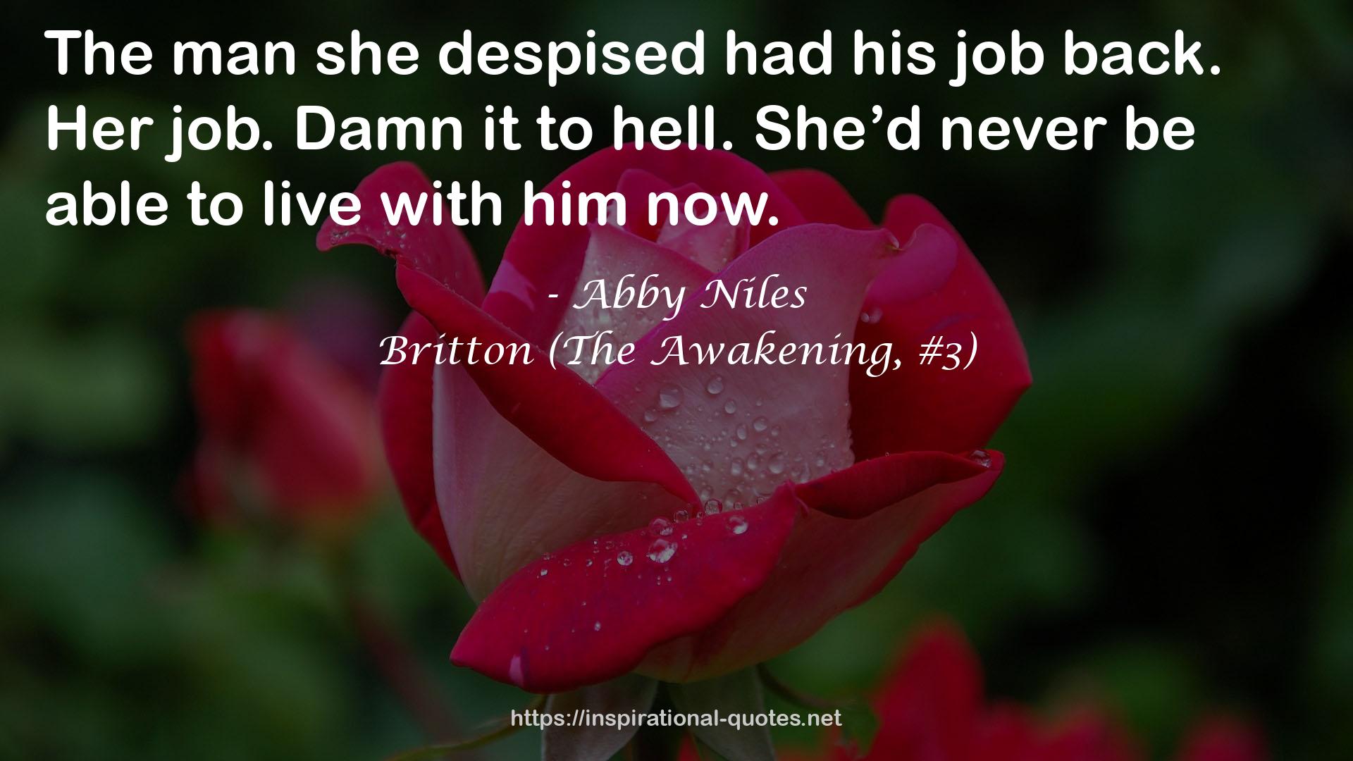 Britton (The Awakening, #3) QUOTES