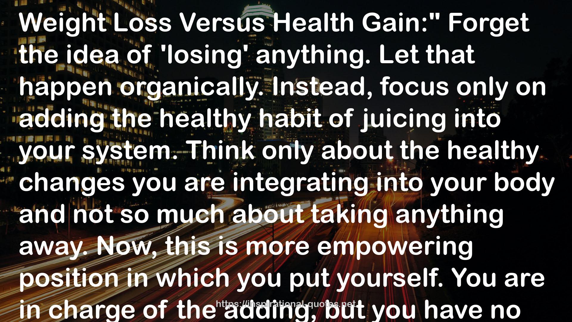 the healthy changes  QUOTES