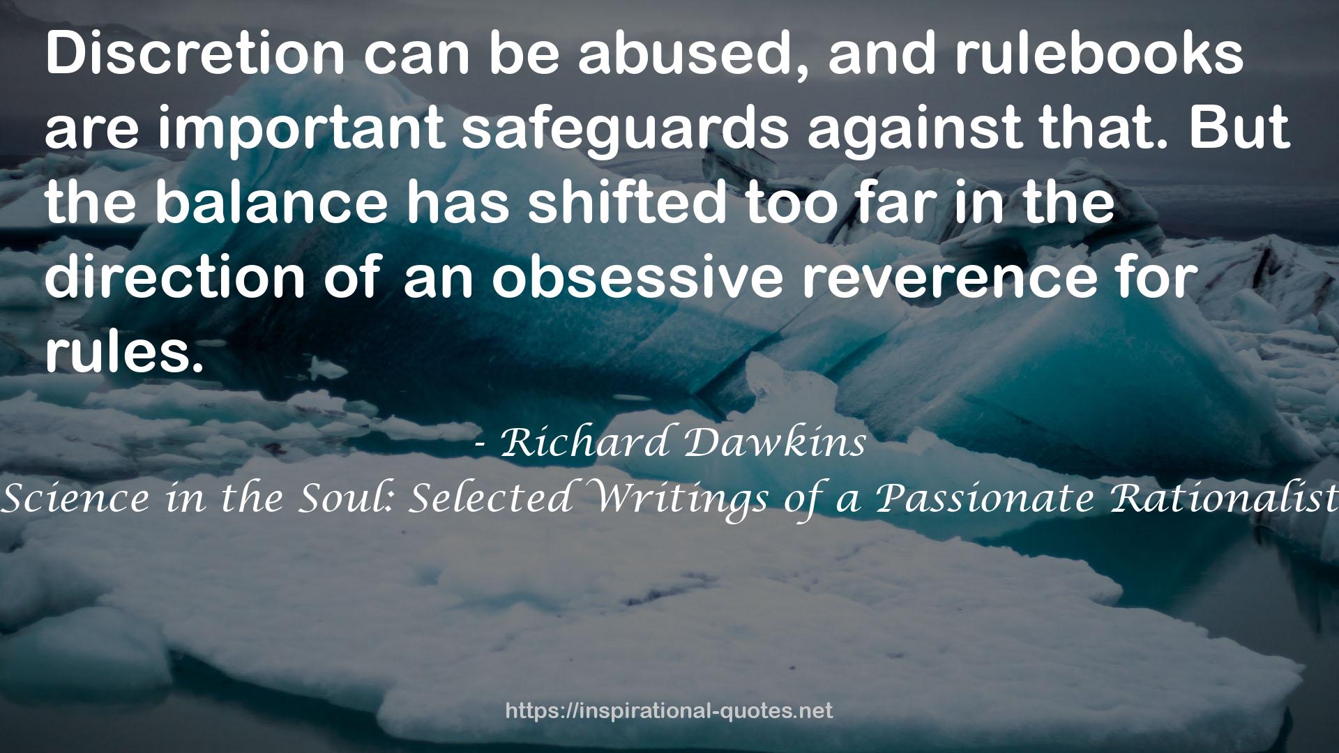 an obsessive reverence  QUOTES