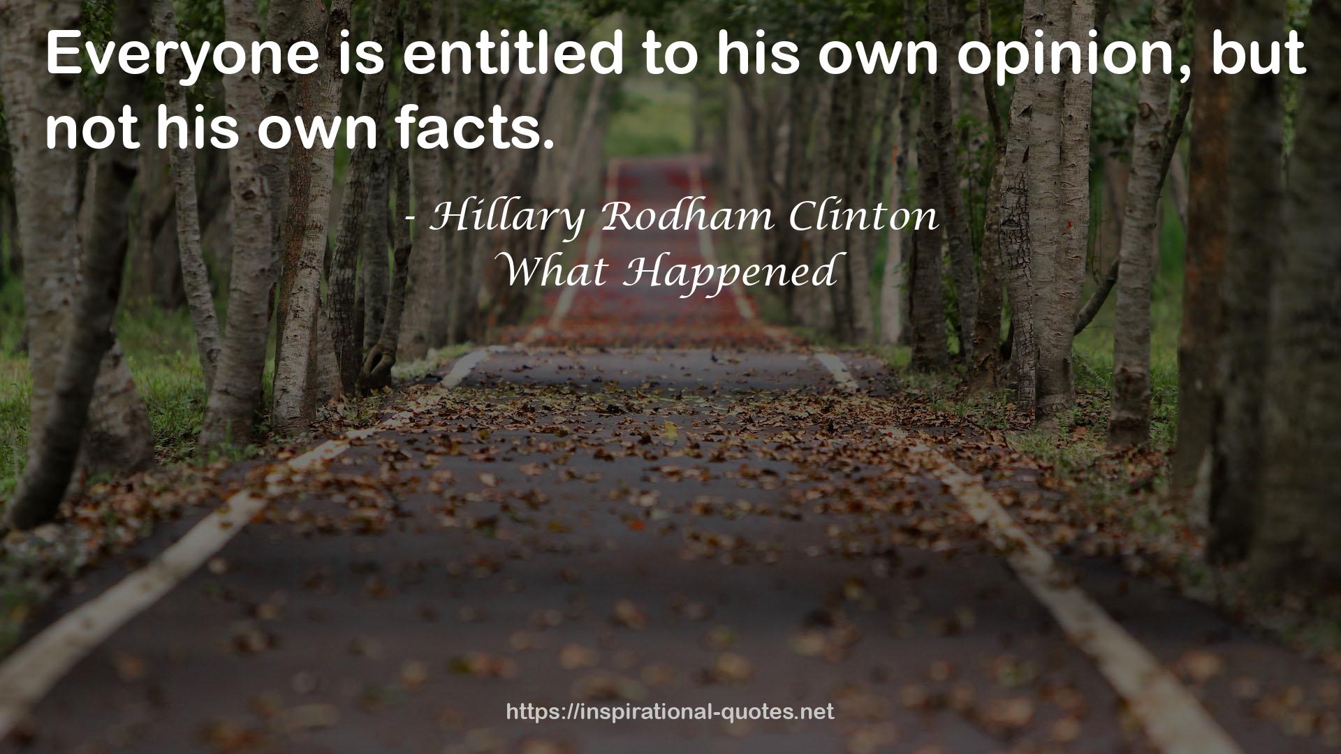 What Happened QUOTES