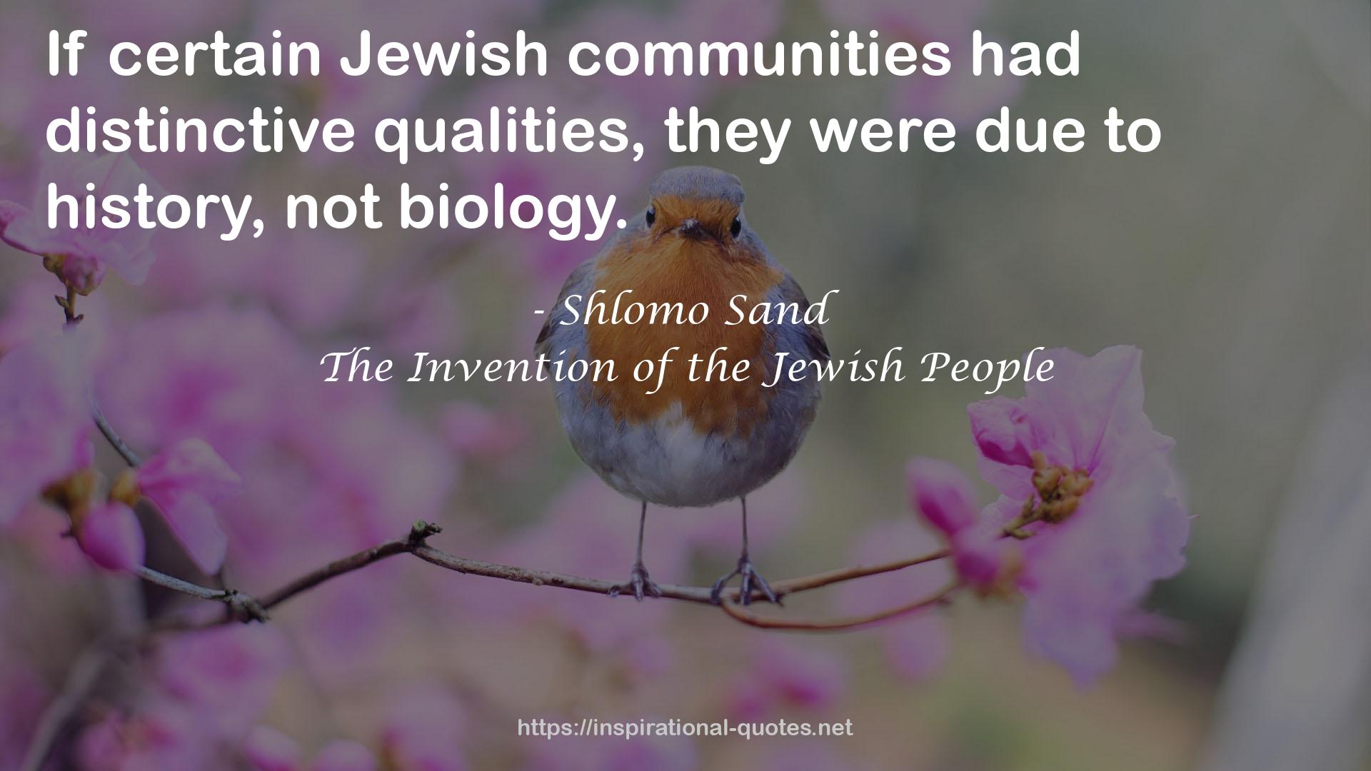 certain Jewish communities  QUOTES