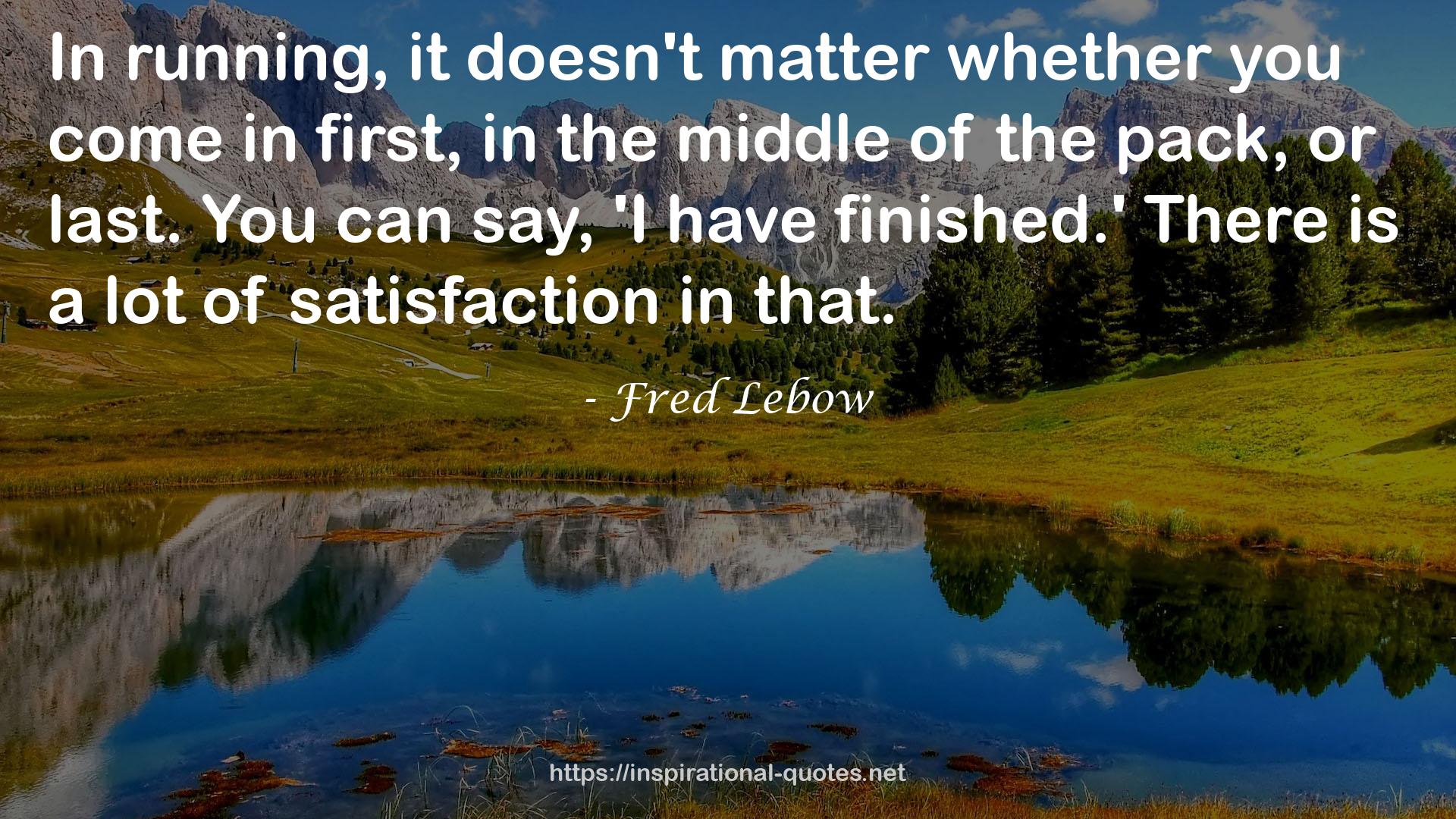 Fred Lebow QUOTES