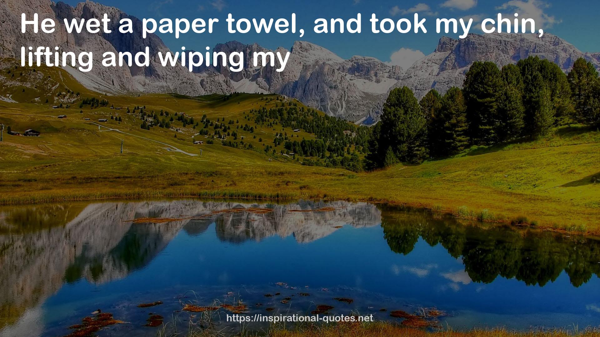 wiping  QUOTES