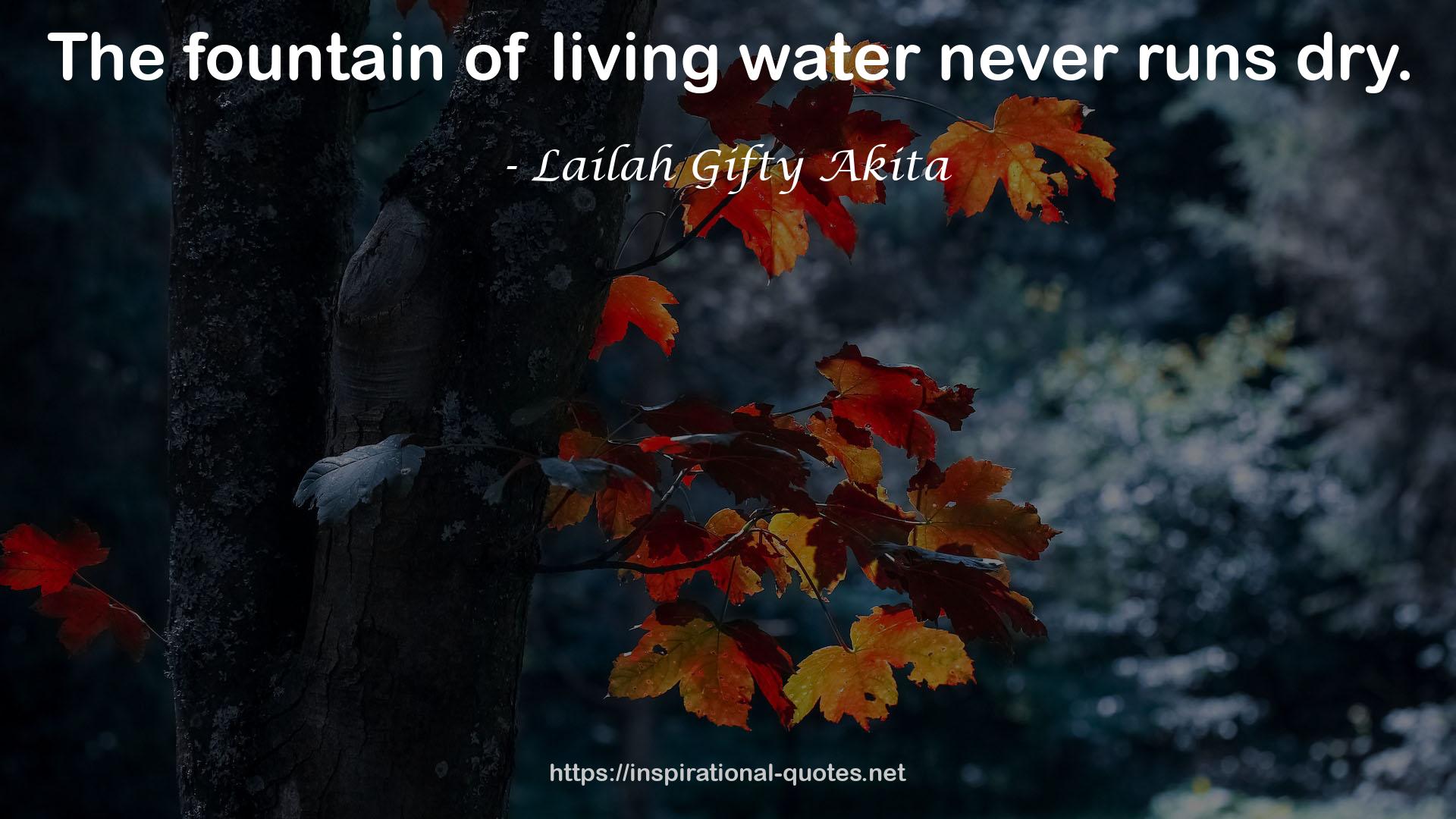 living water  QUOTES