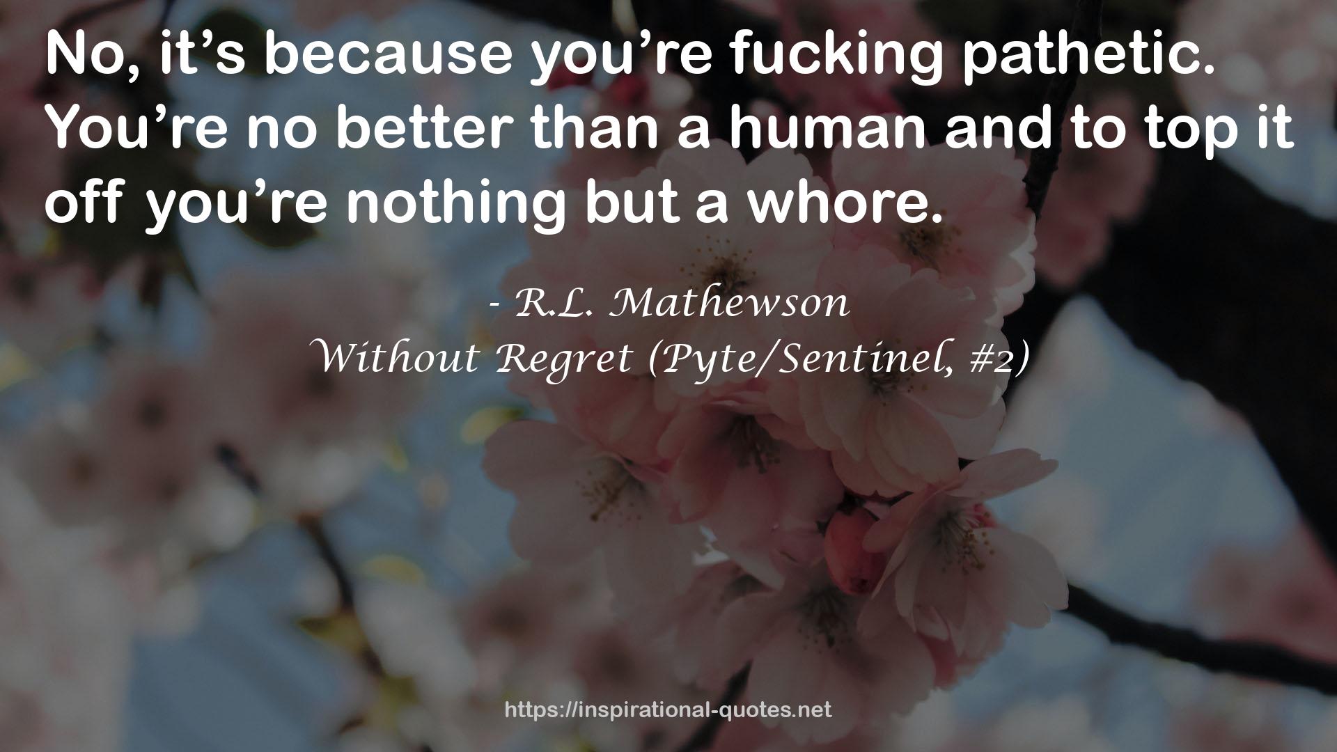 Without Regret (Pyte/Sentinel, #2) QUOTES