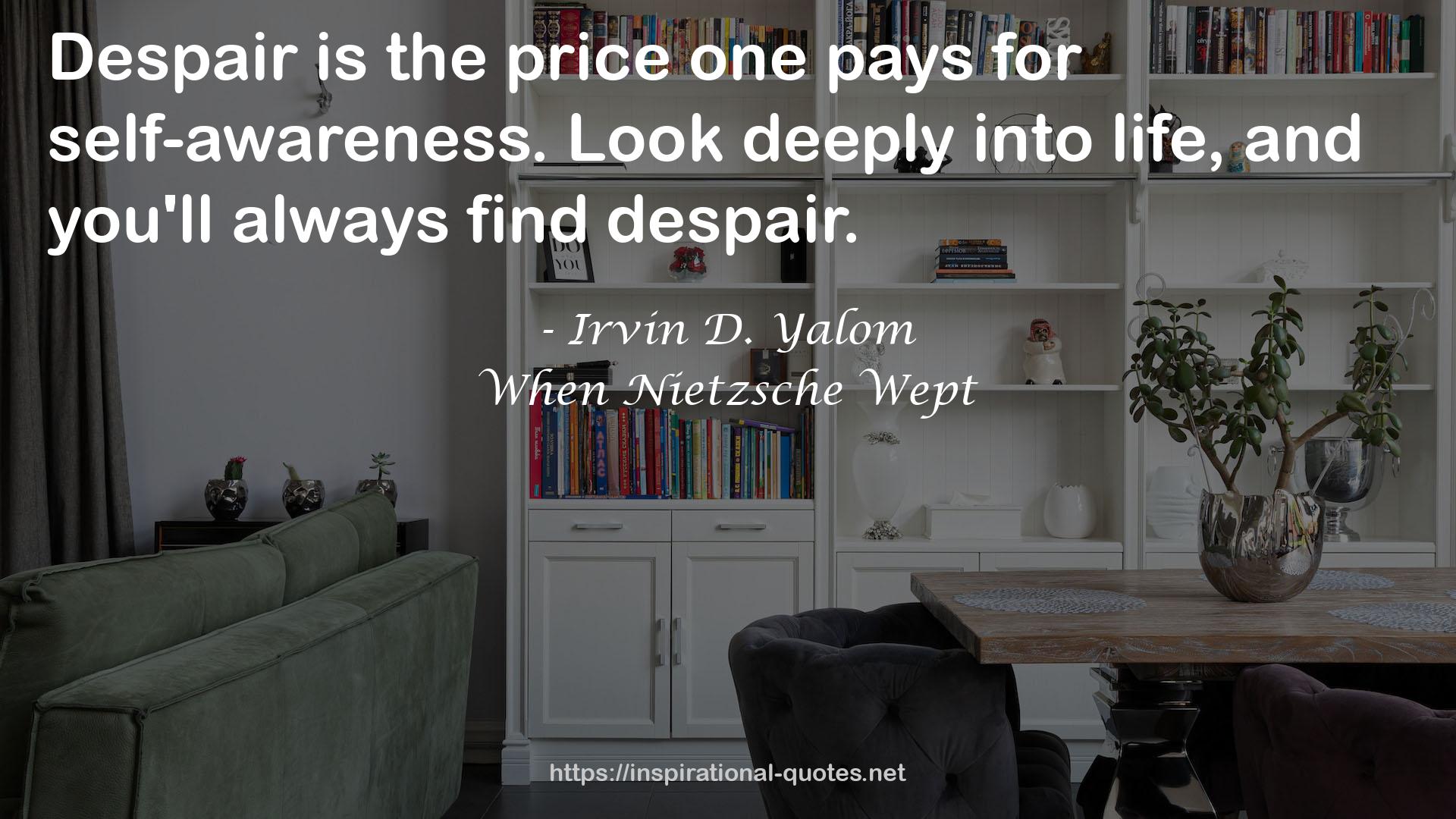 Irvin D. Yalom QUOTES