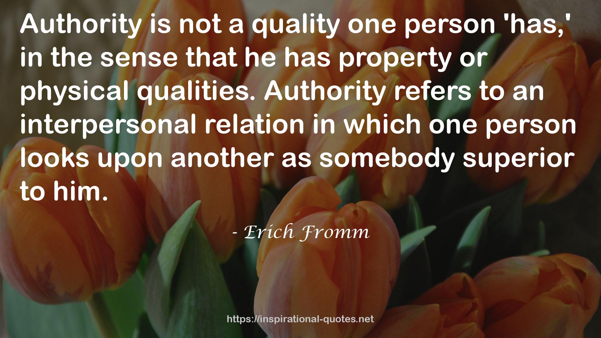 an interpersonal relation  QUOTES