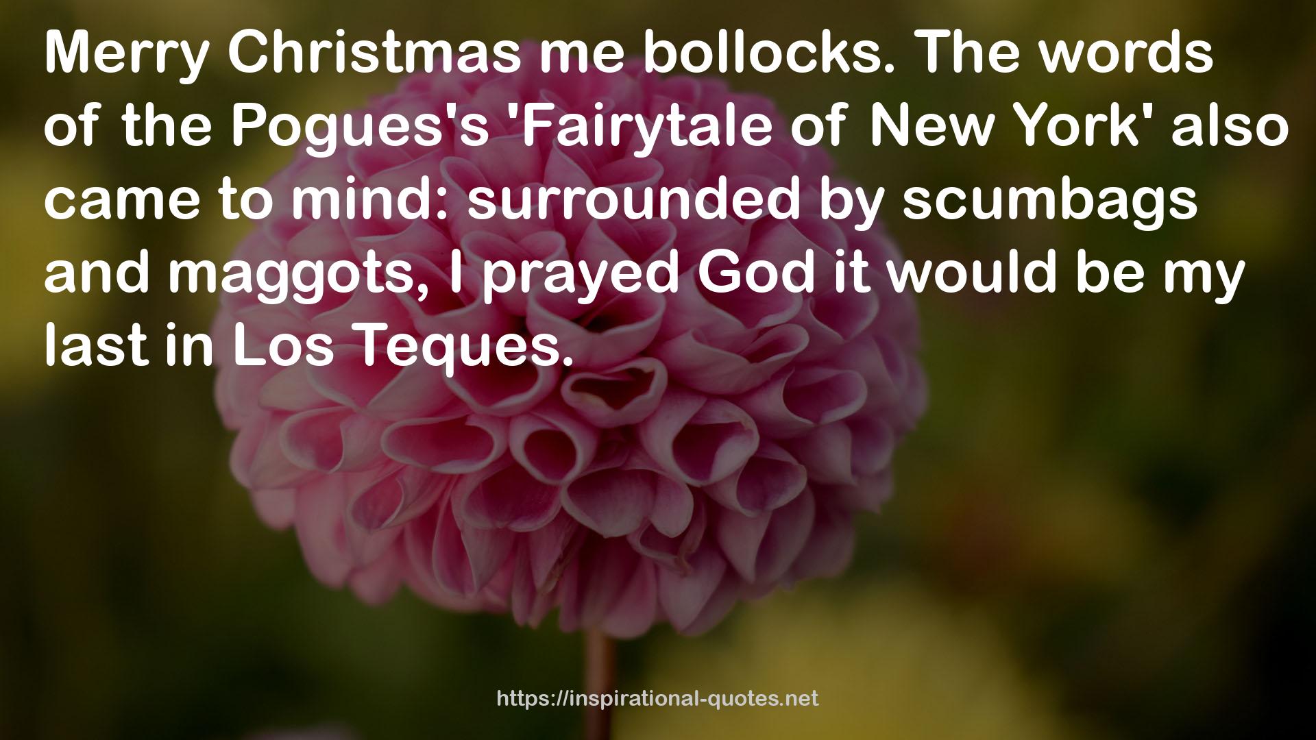 the Pogues's 'Fairytale  QUOTES