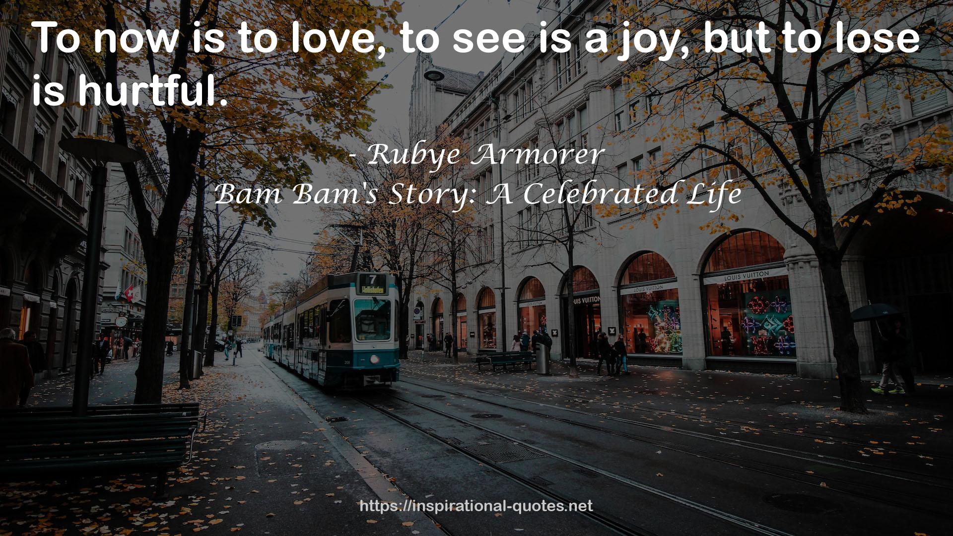 Bam Bam's Story: A Celebrated Life QUOTES