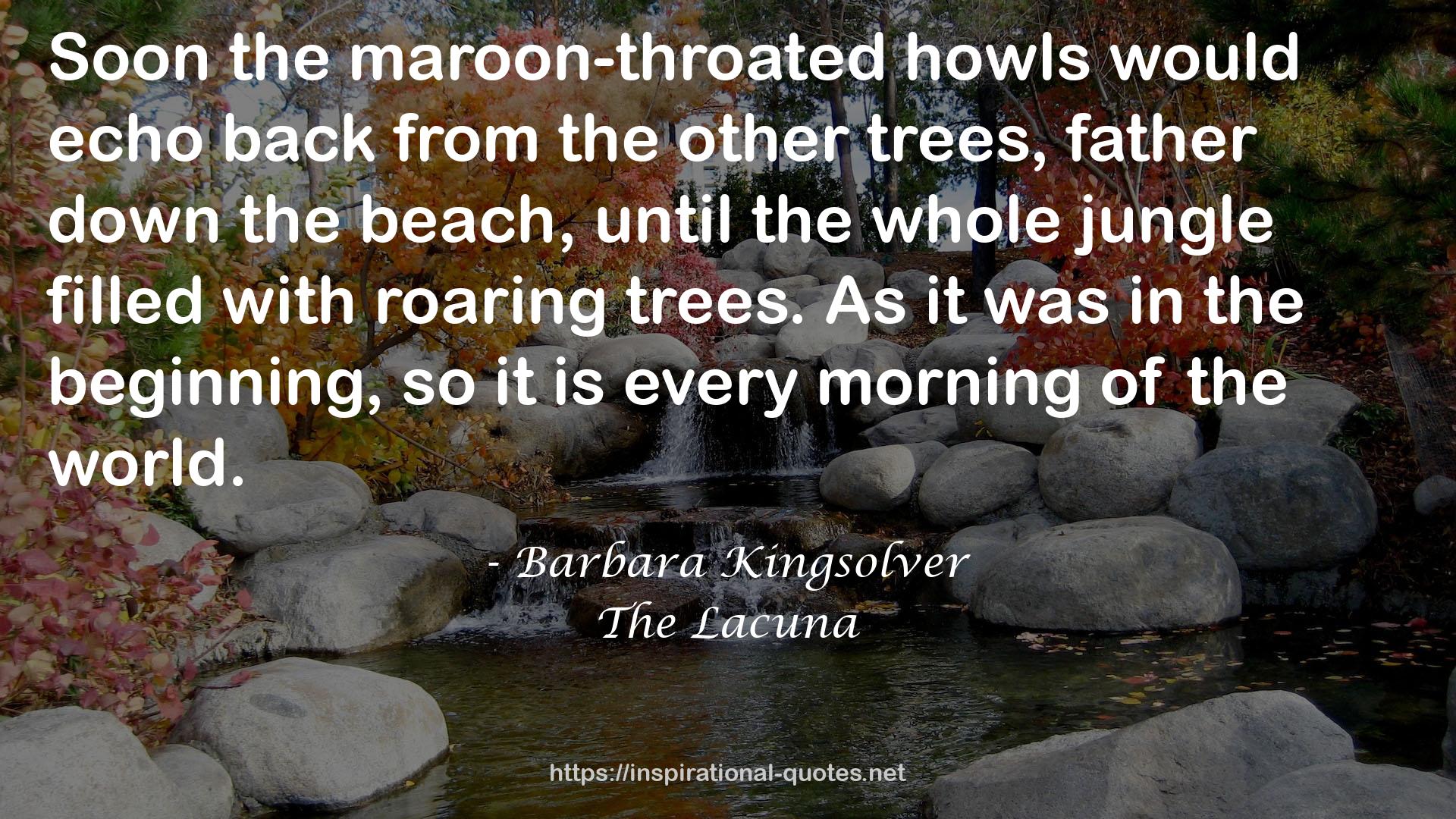 the maroon-throated howls  QUOTES