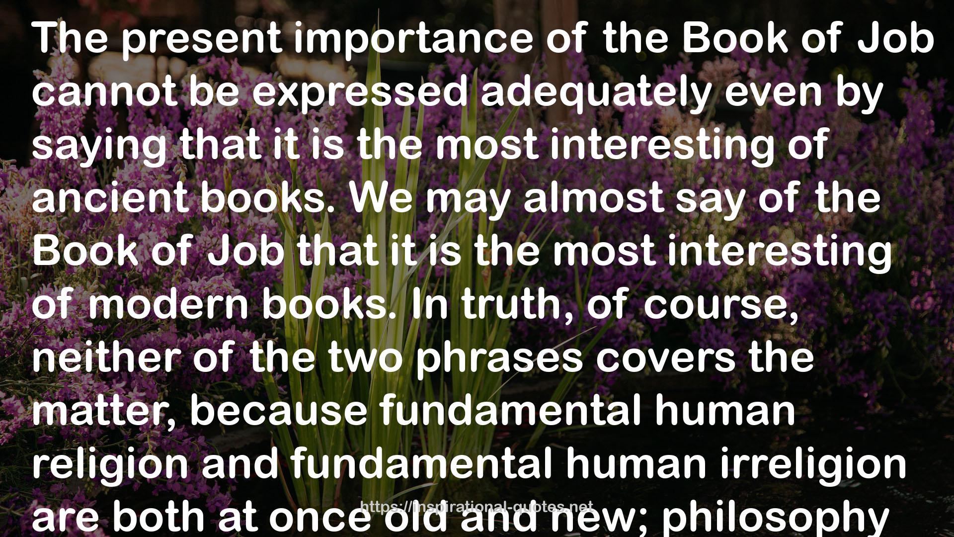 The Book of Job (Barnes & Noble Digital Library) QUOTES