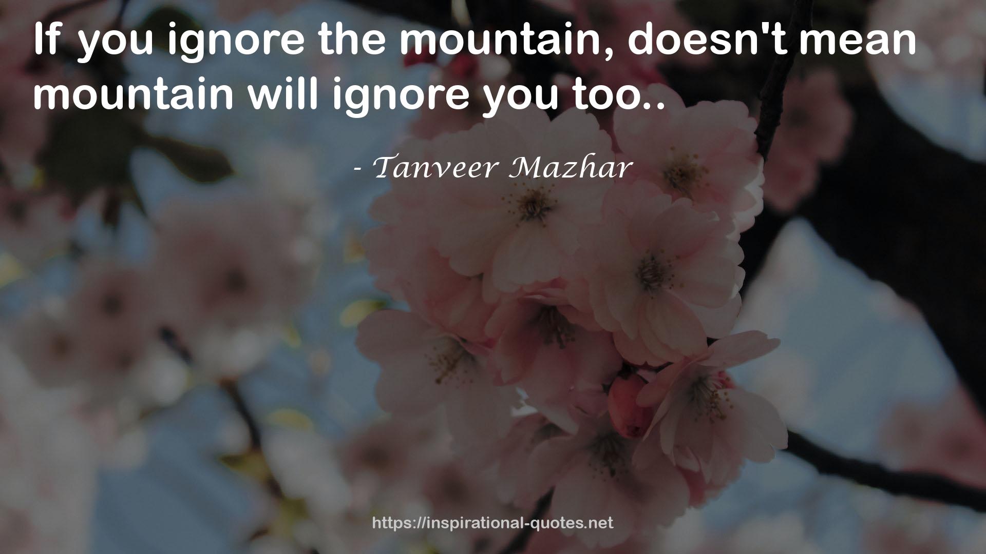 Tanveer Mazhar QUOTES