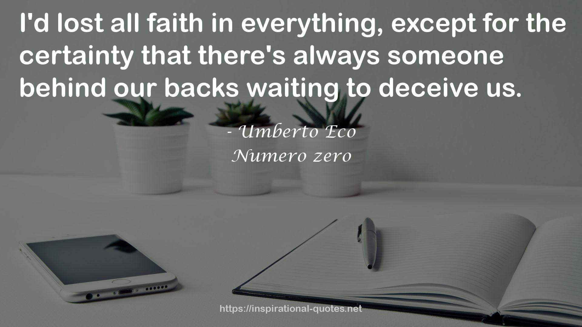 Numero zero QUOTES