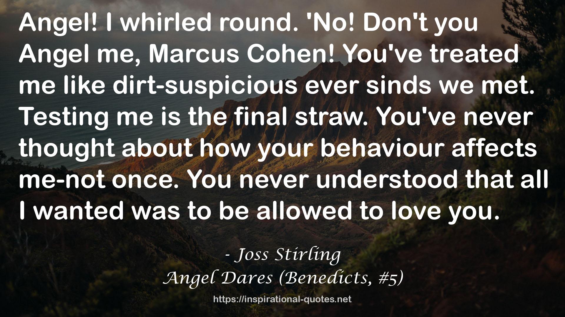 Angel Dares (Benedicts, #5) QUOTES
