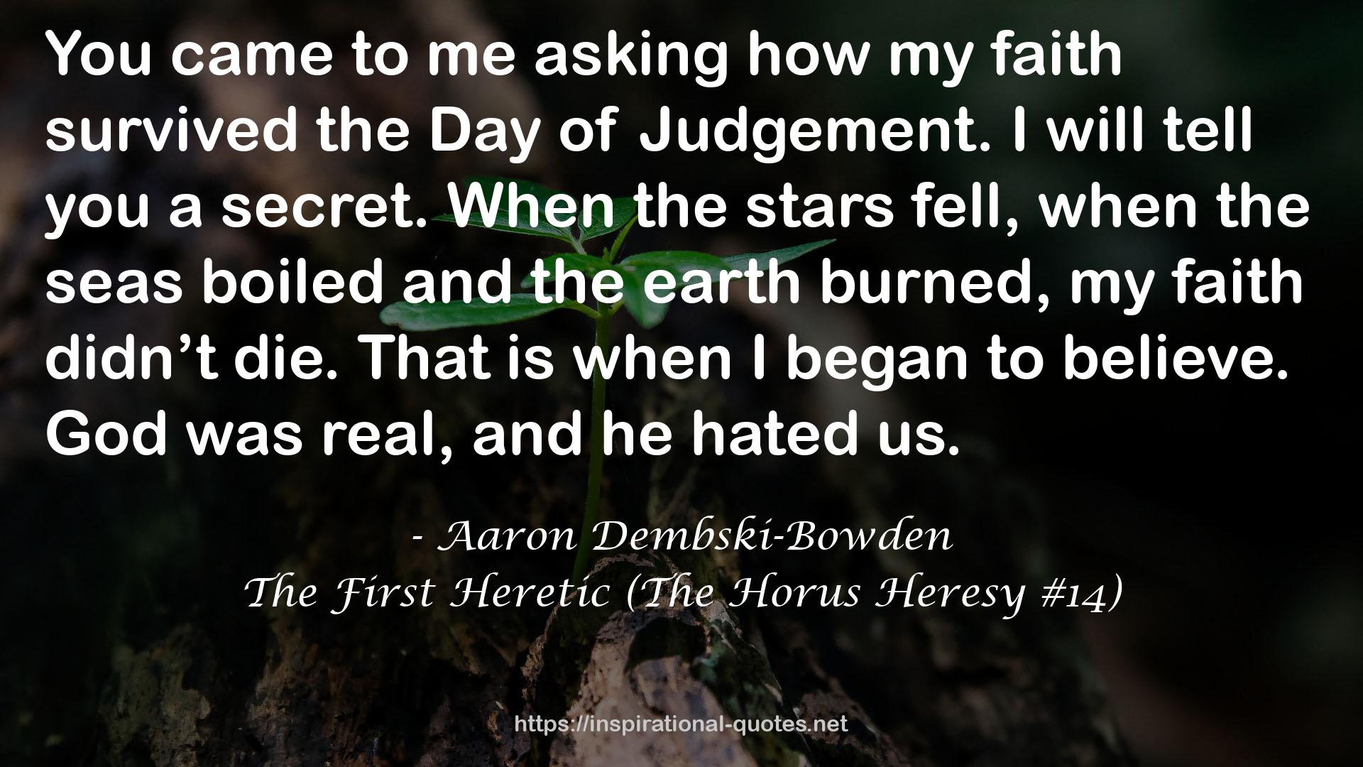 The First Heretic (The Horus Heresy #14) QUOTES