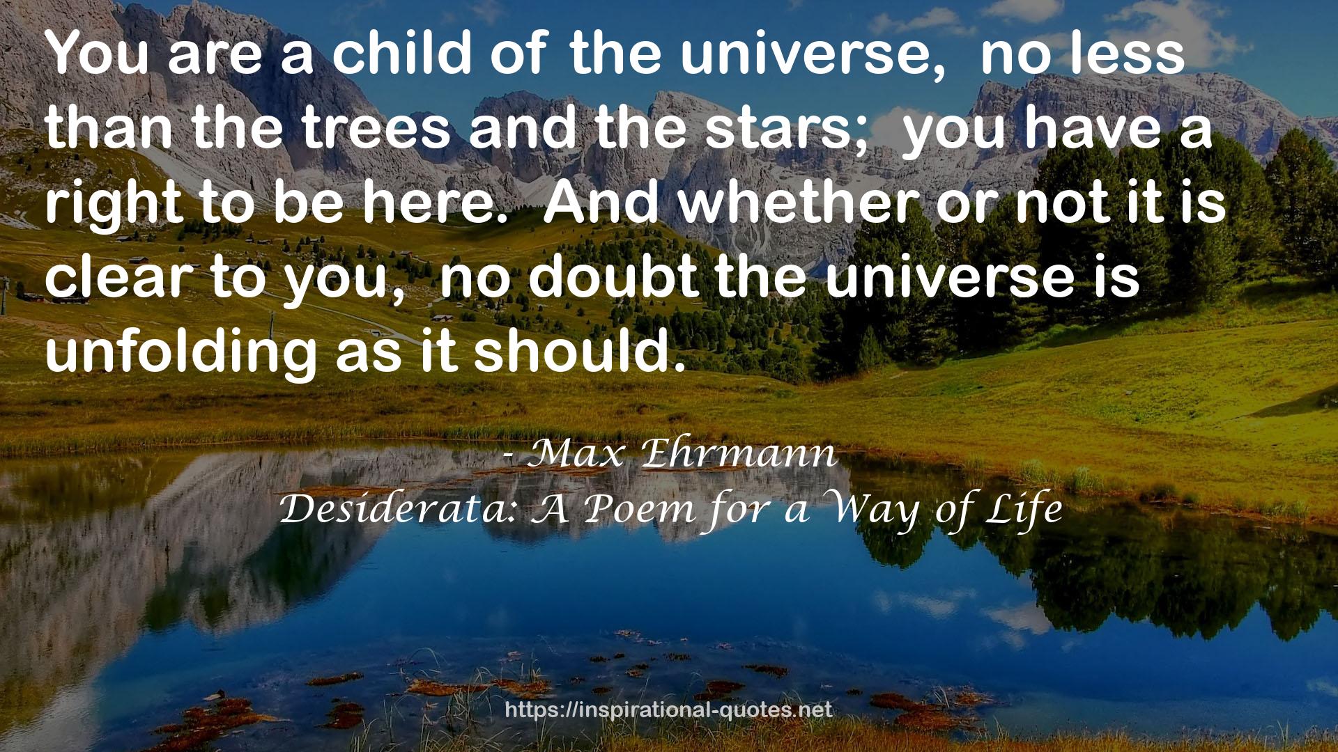 Max Ehrmann QUOTES