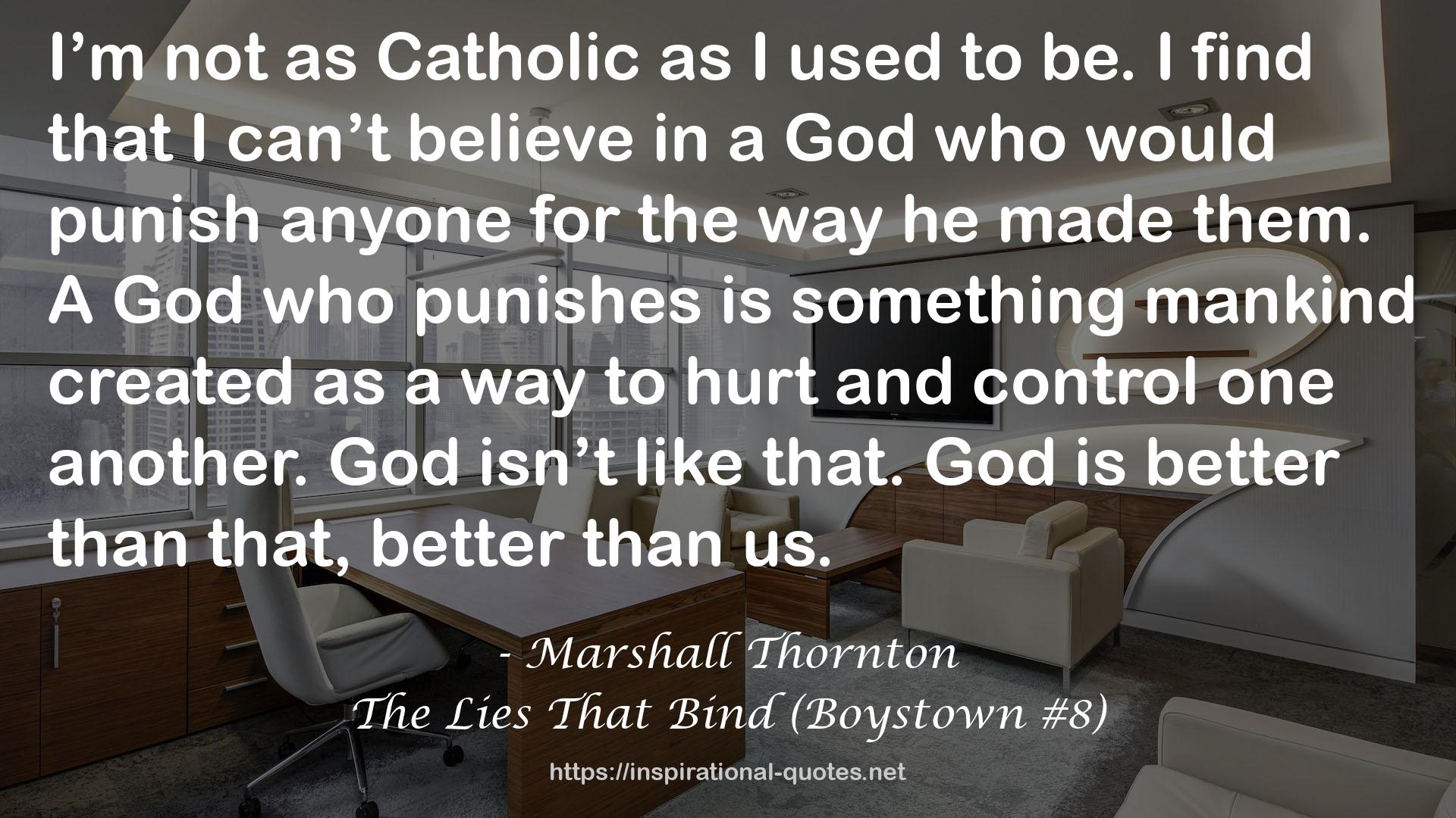 Marshall Thornton QUOTES