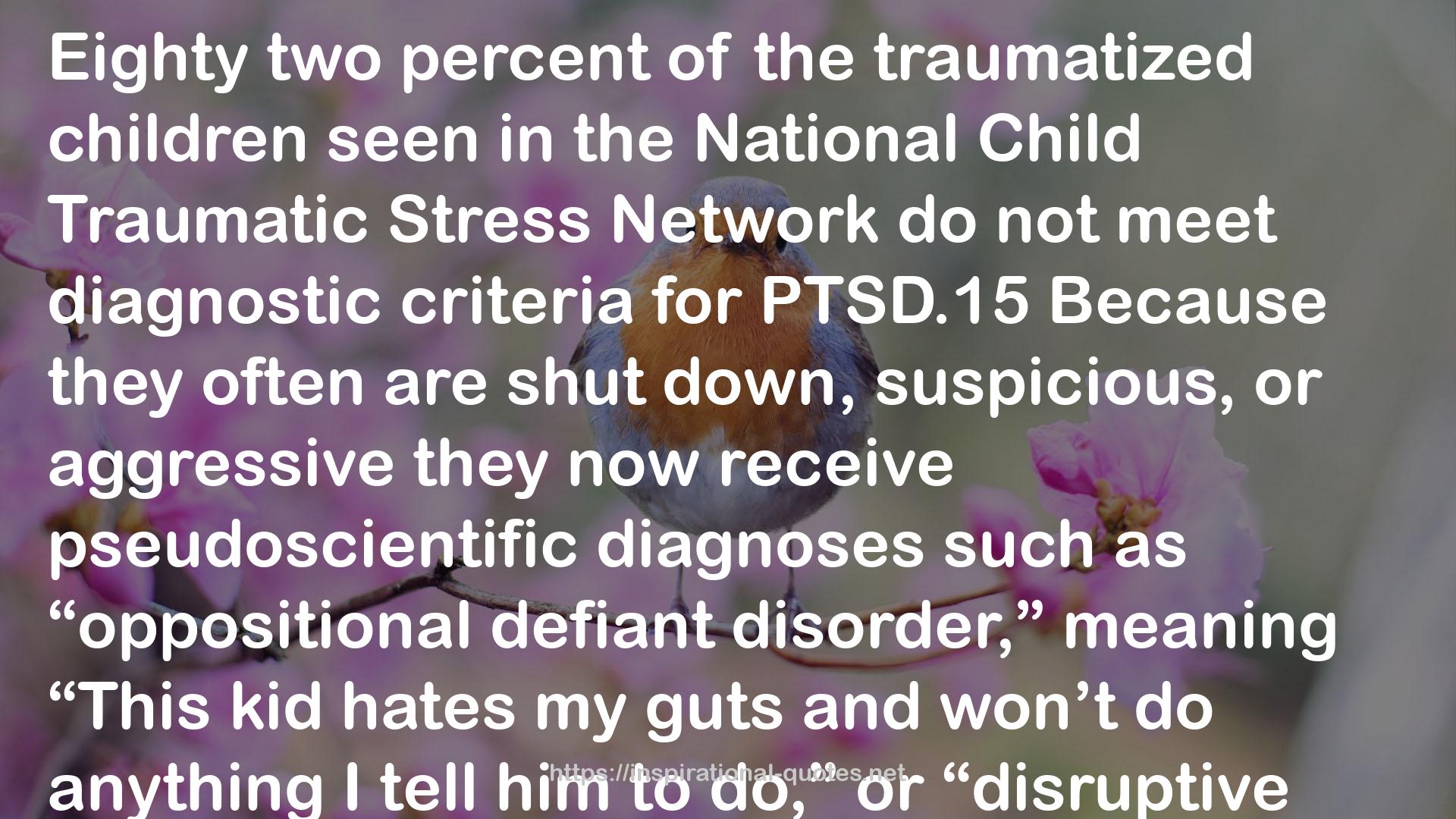 the National Child Traumatic Stress Network  QUOTES