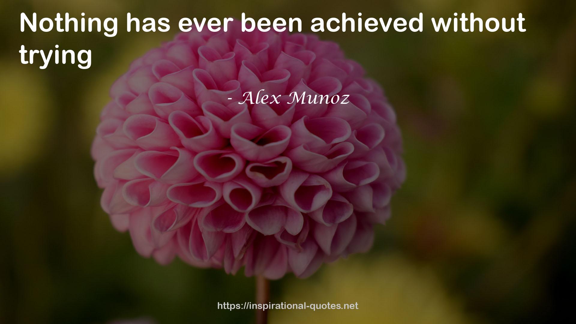 Alex Munoz QUOTES