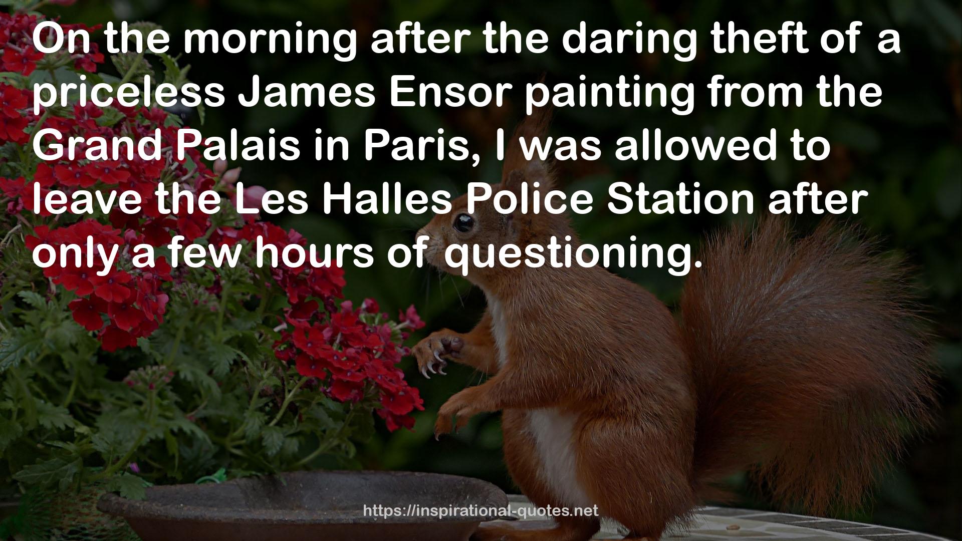 the Les Halles Police Station  QUOTES