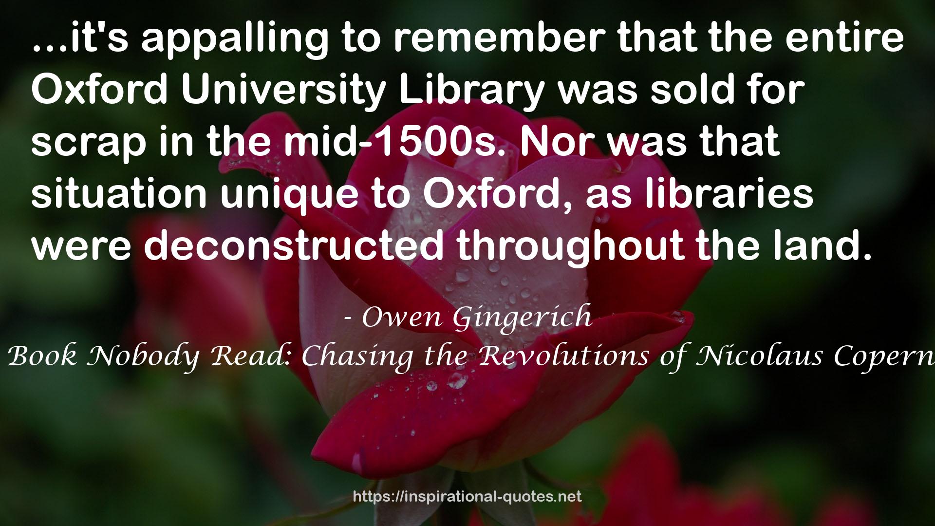 the entire Oxford University Library  QUOTES