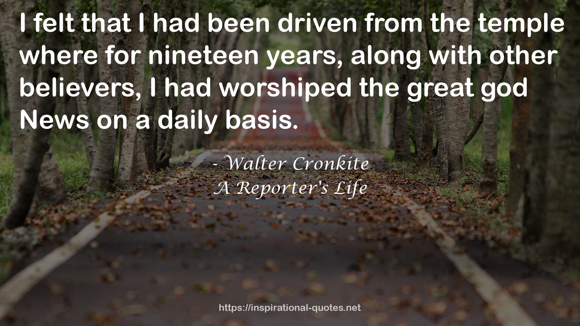 Walter Cronkite QUOTES