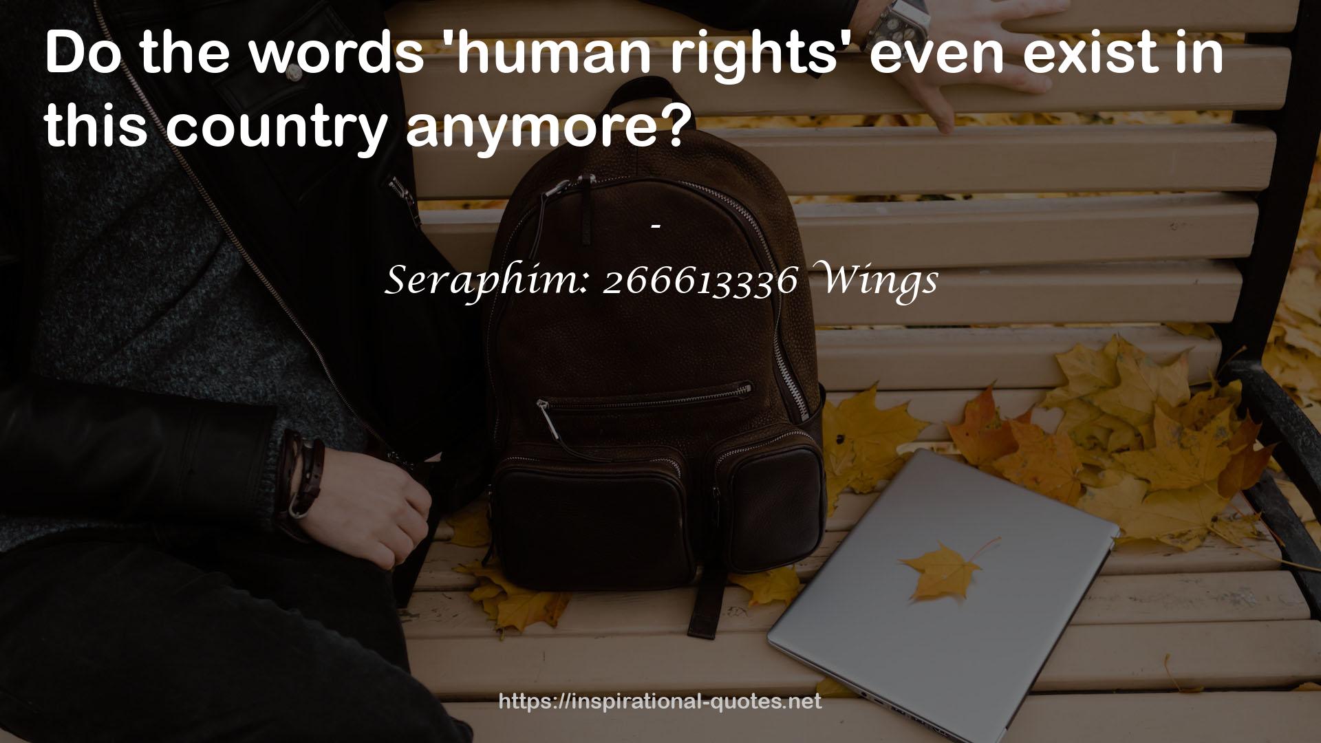 Seraphim: 266613336 Wings QUOTES