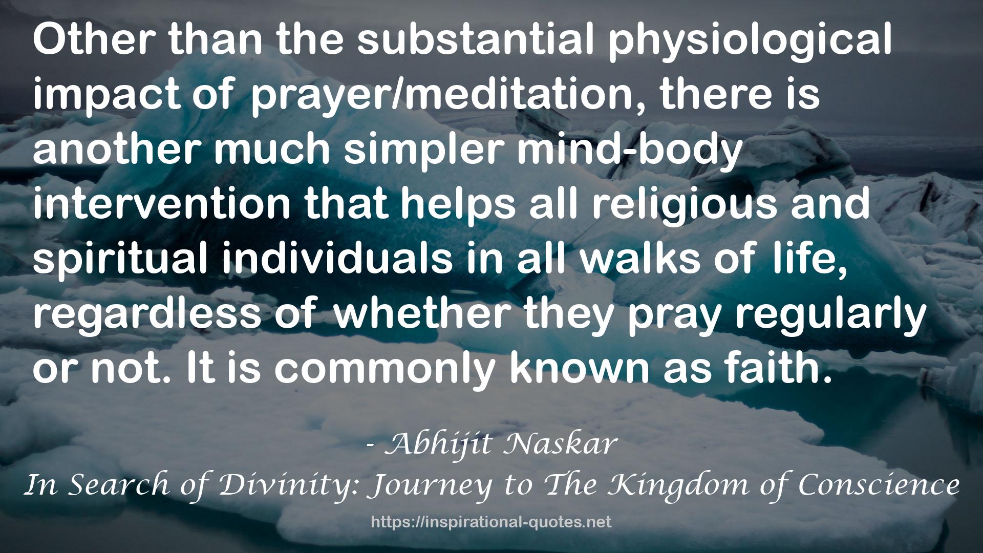 In Search of Divinity: Journey to The Kingdom of Conscience QUOTES