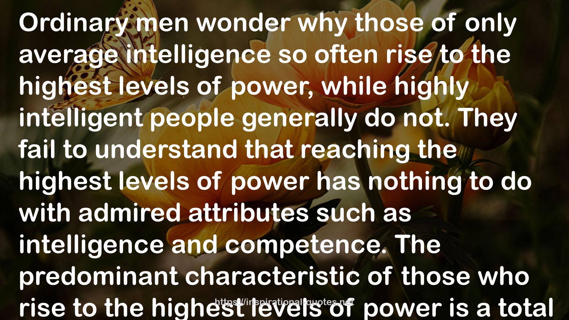 only average intelligence  QUOTES