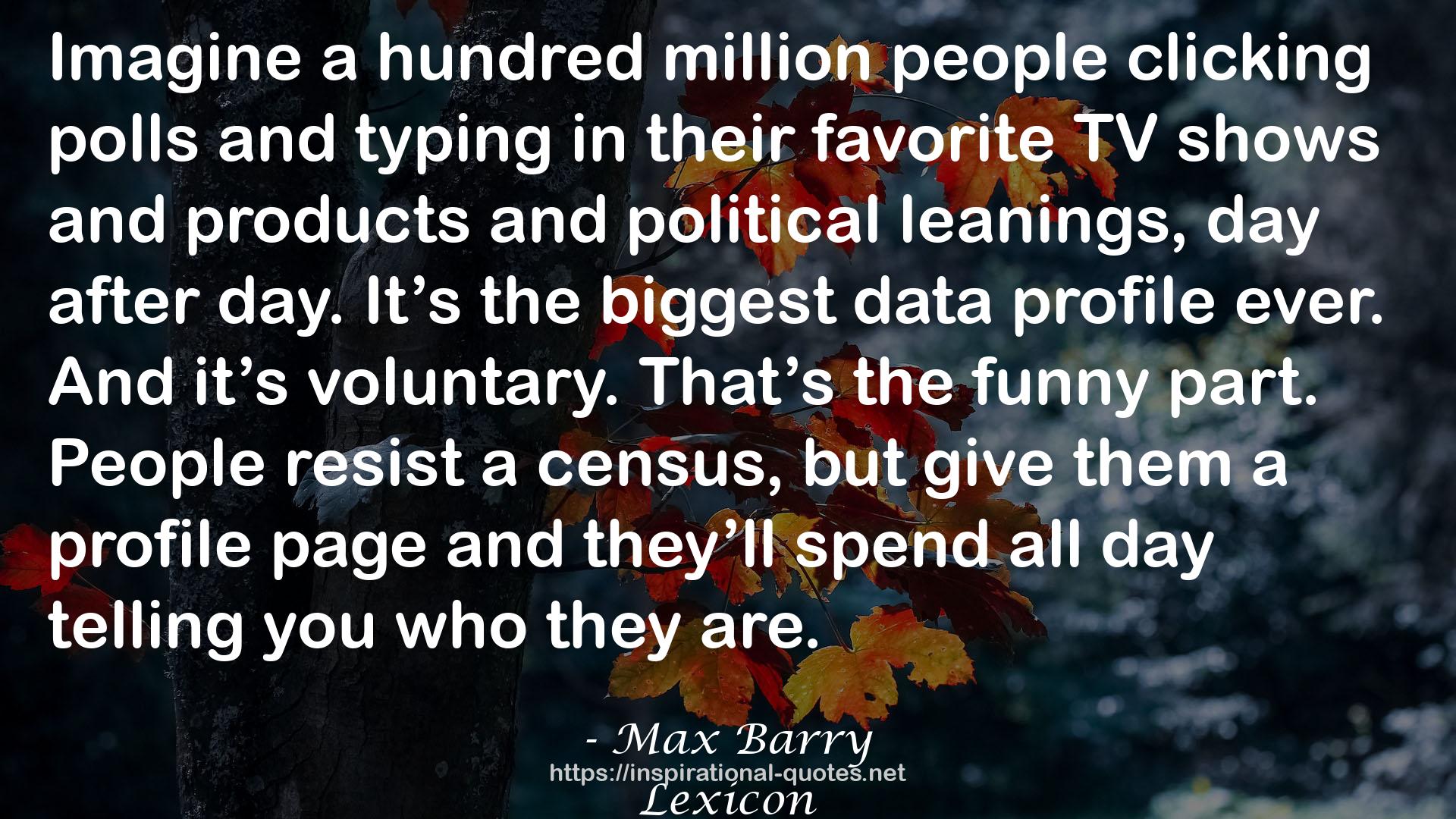 the biggest data profile  QUOTES