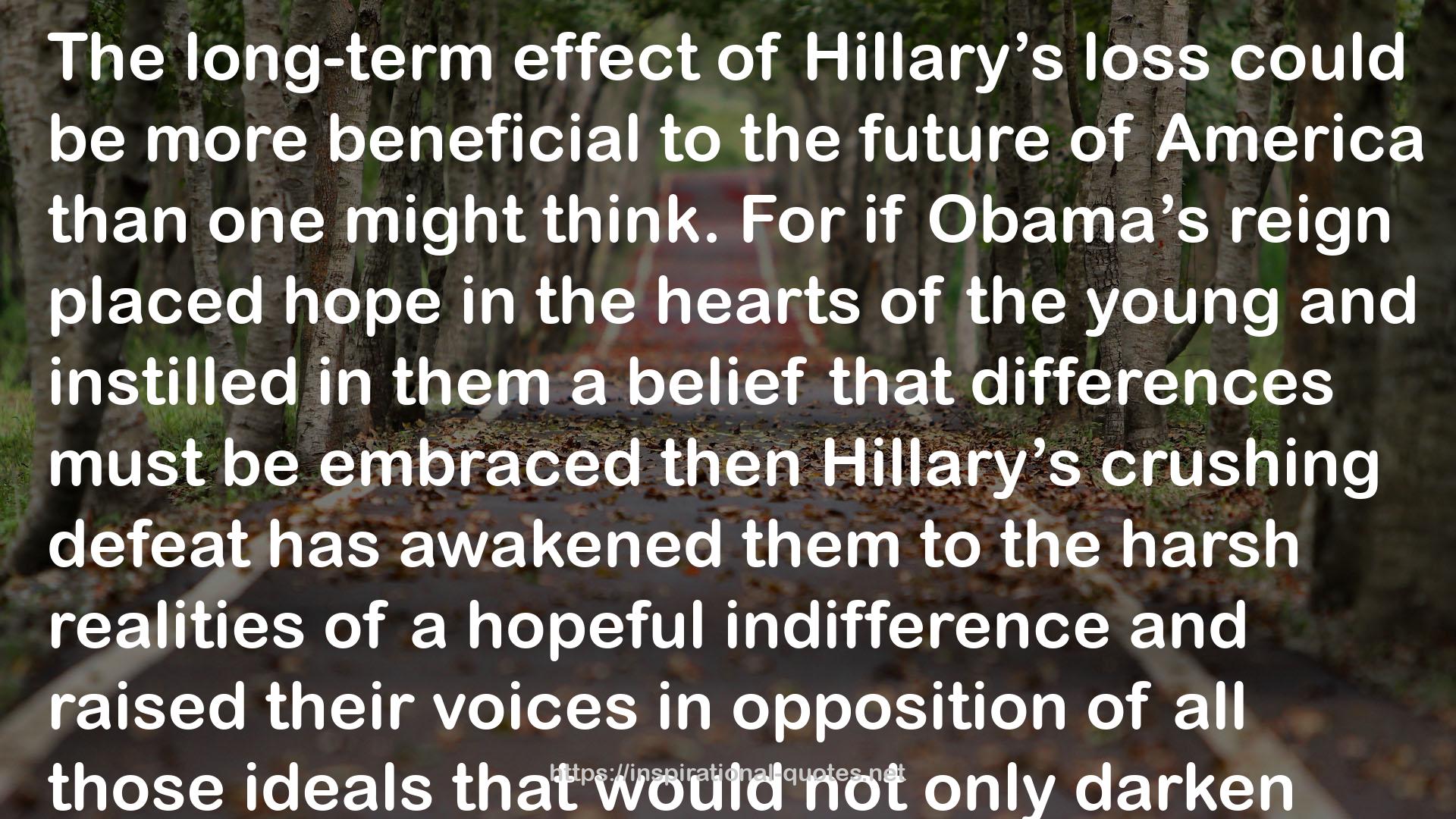 a hopeful indifference  QUOTES